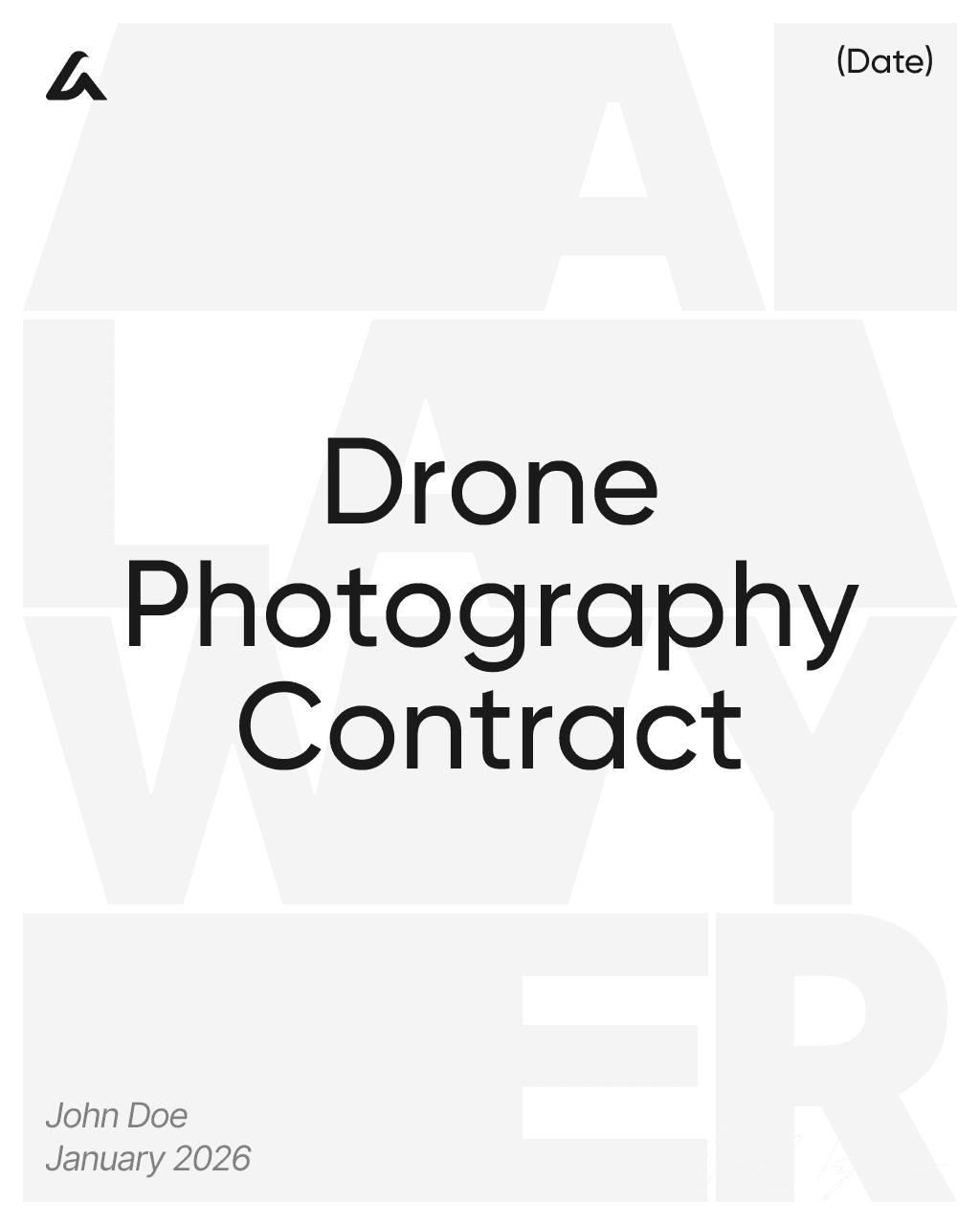 Drone Photography Contract