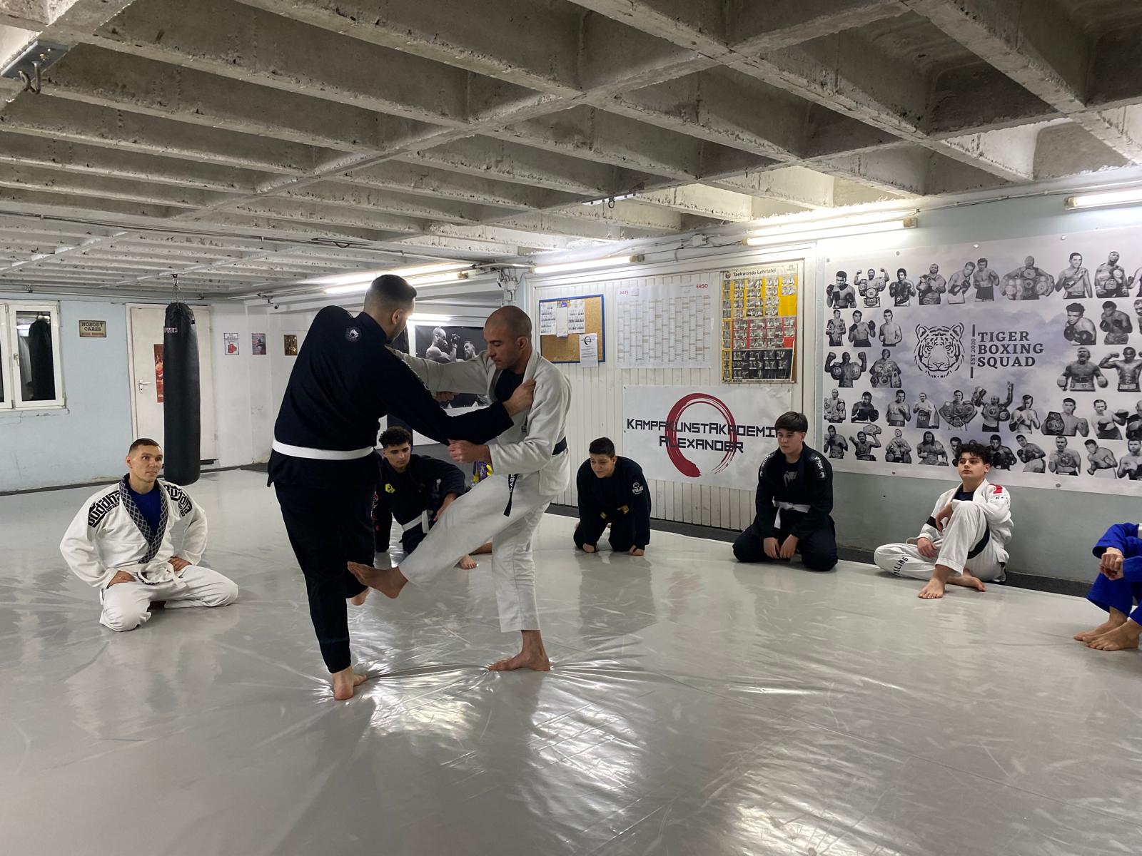 Schüler beim Brazilian Jiu-Jitsu Training