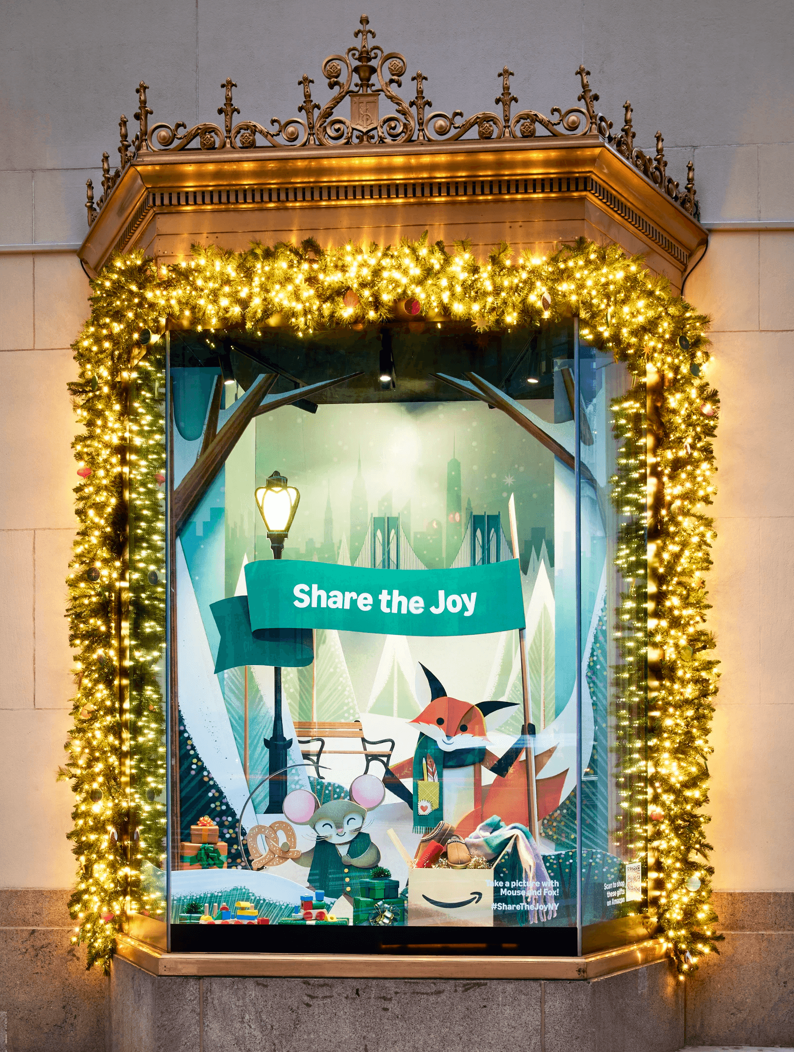 Streetside billboard with flyposters of the Batch.Works brand and illustrations