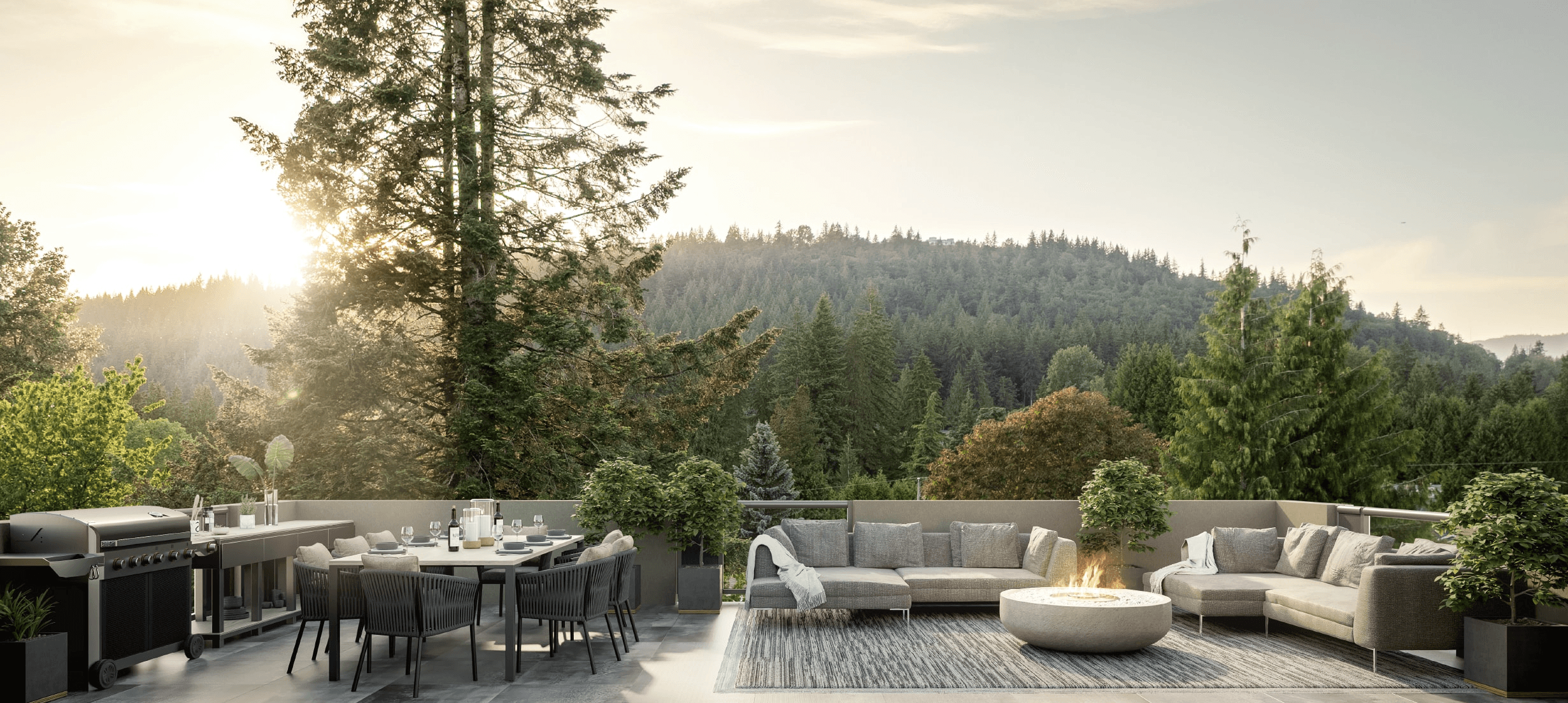 Harriswood Outside Terrace Rendering