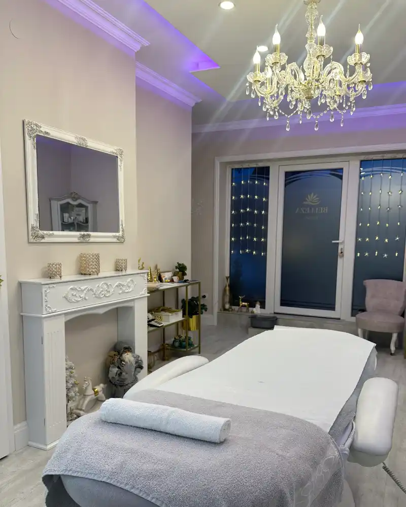 Miejsce do wykonywania masaży twarzy w gobinecie Belleza Beauty