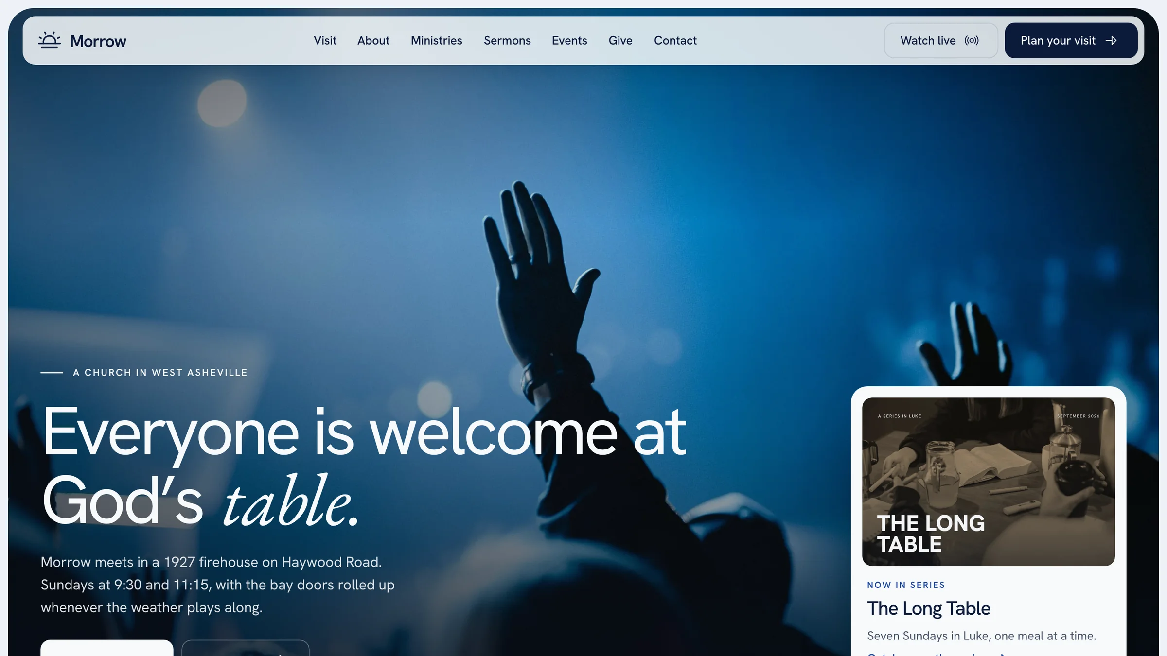 Morrow Church home page
