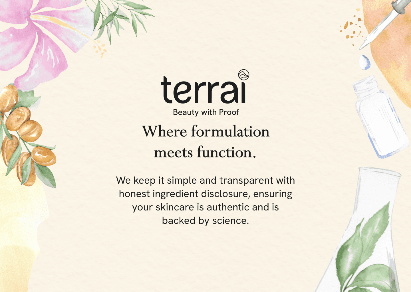 Terrai - rebranding of clean beauty brand