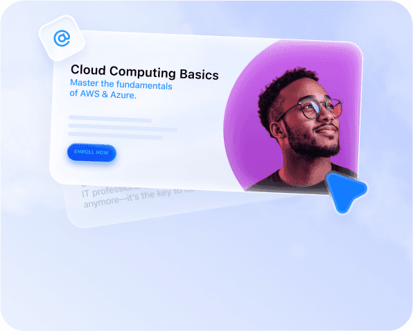 ByteCoach LMS sales and marketing toolkit with landing page preview for cloud computing courses, helping educators launch blogs and campaigns effortlessly.