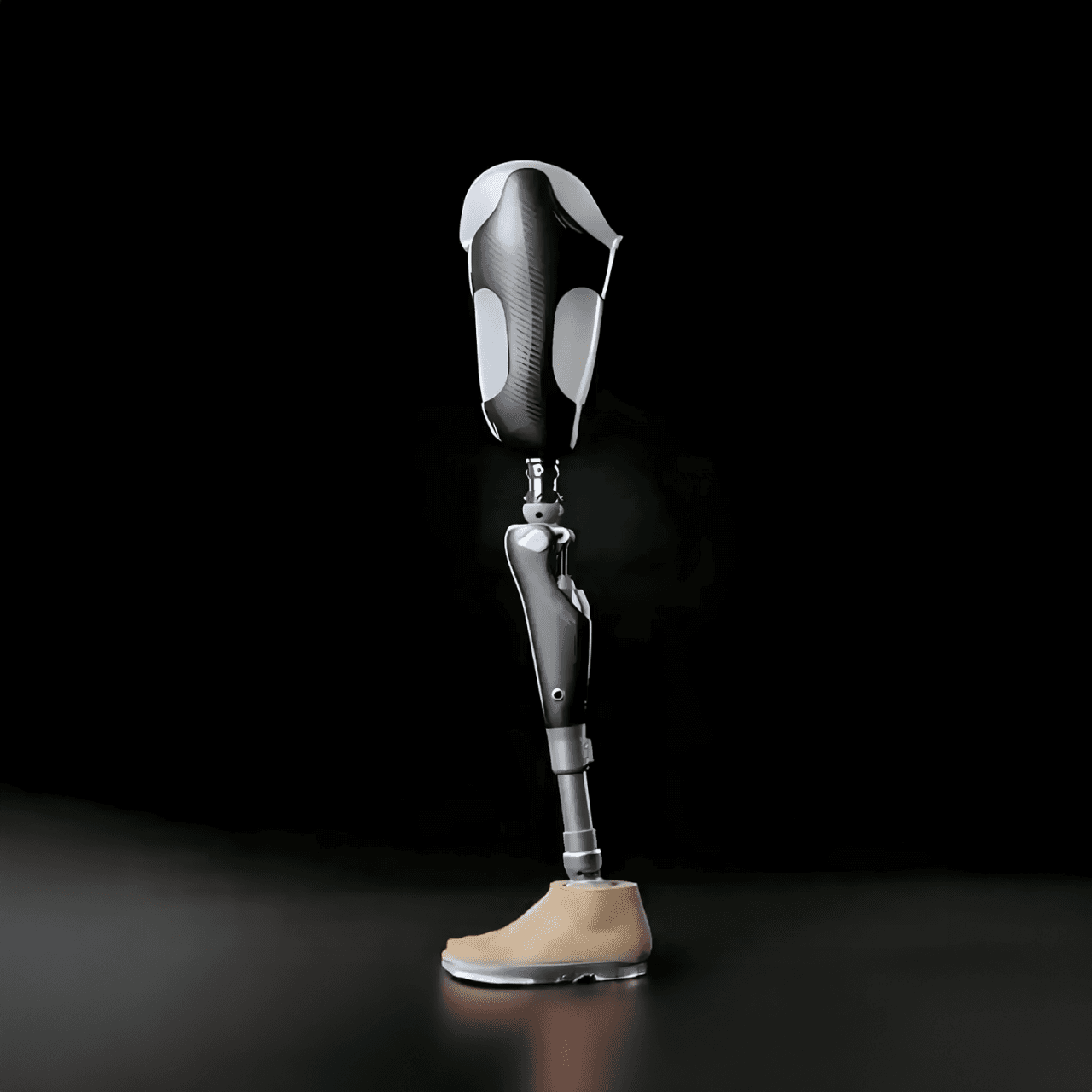 Person holding InstaLimb tote with dynamic orange-dot visual inspired by socket vents