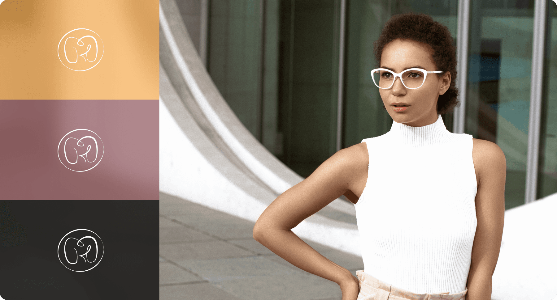 Maria post für eine Brillen unternehmen