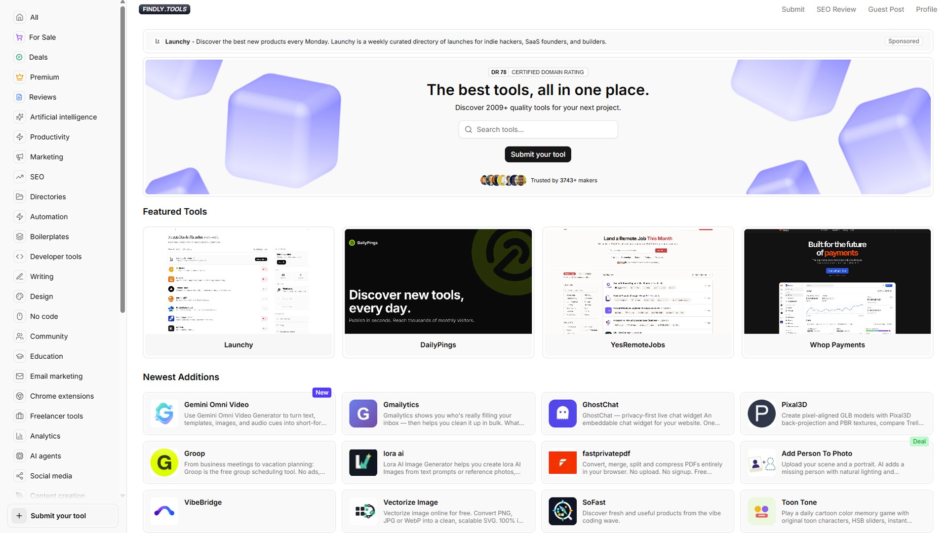 findly tools directory