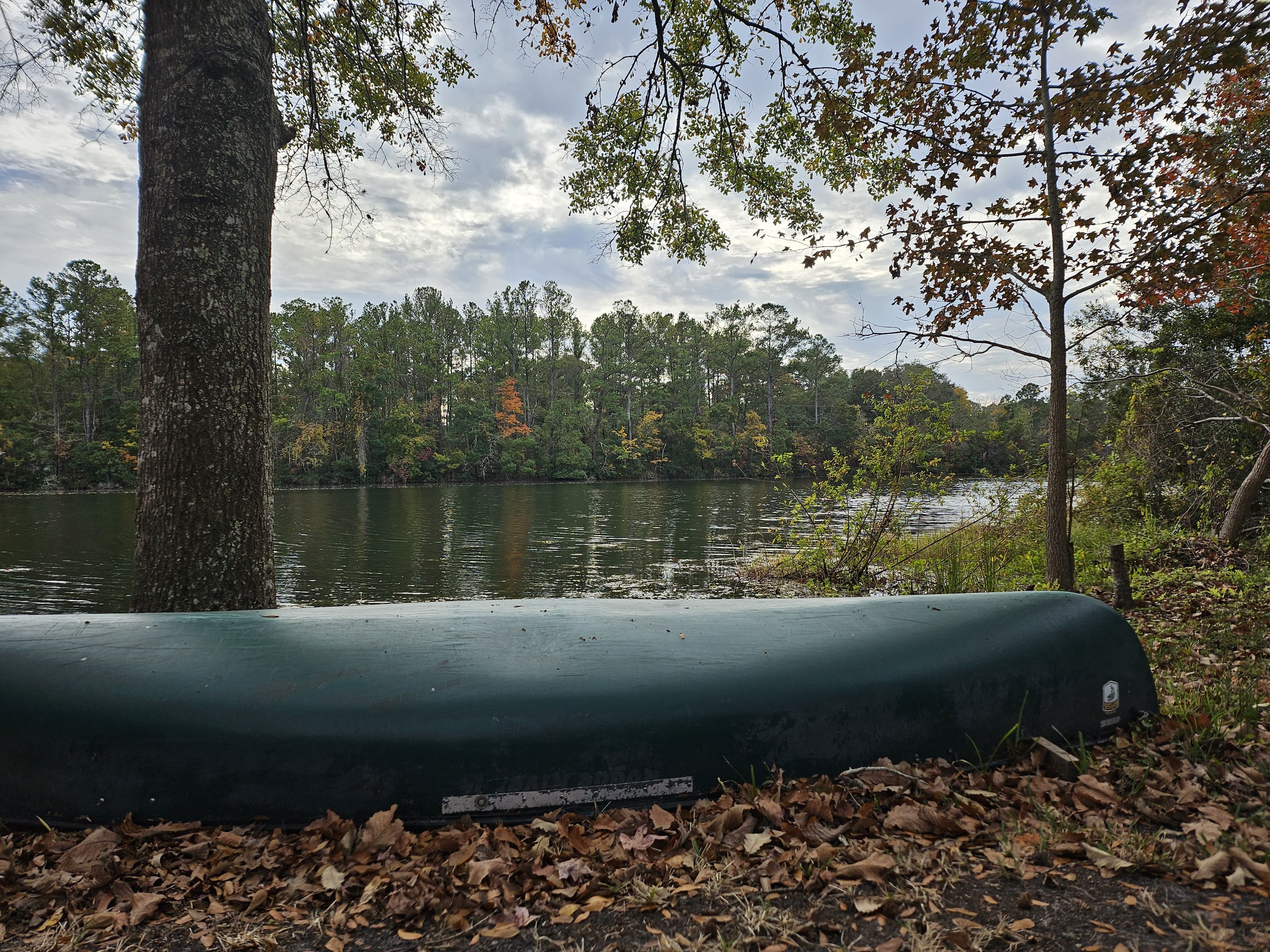 canoe by the water