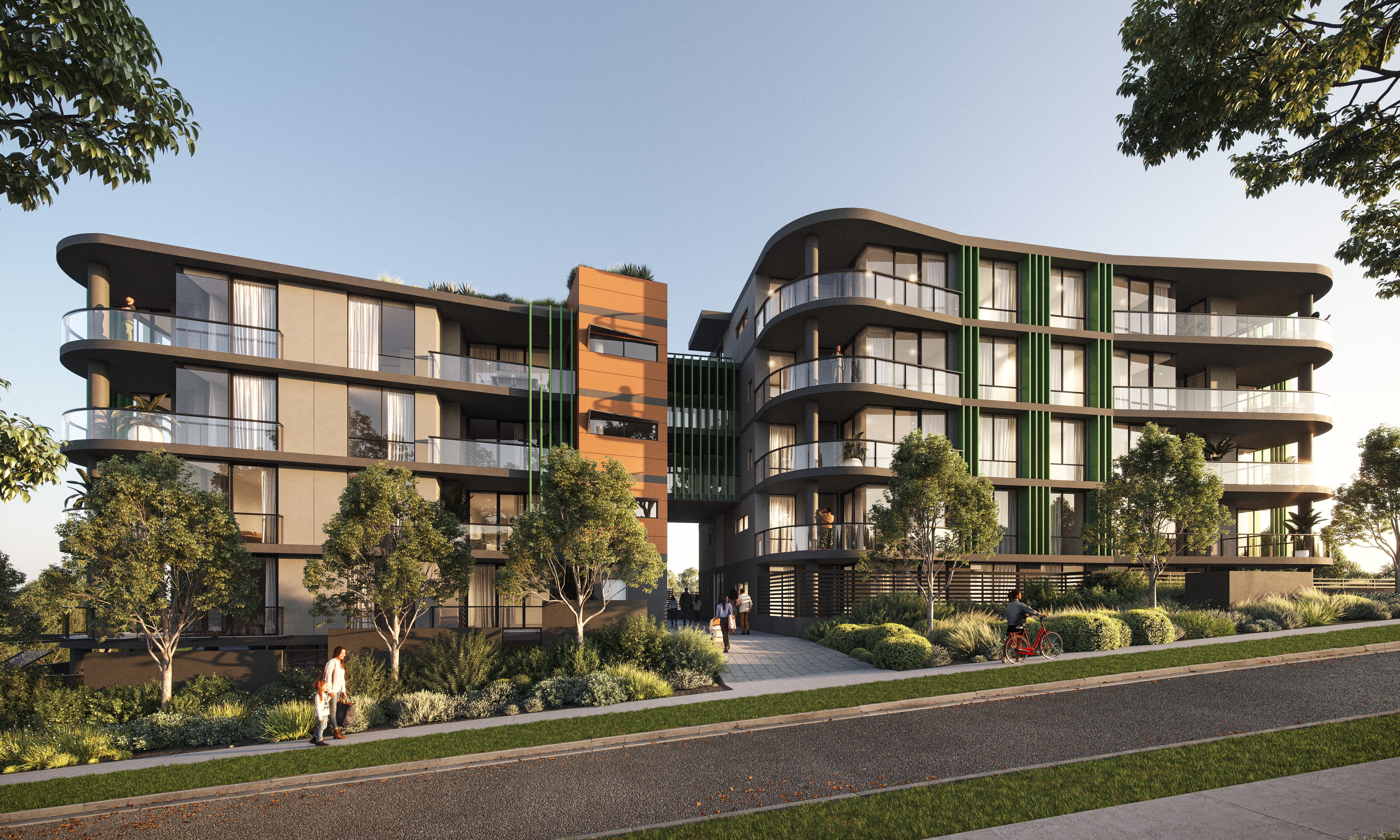 Geometric wooden wall panels with angled shapes and warm highlights.