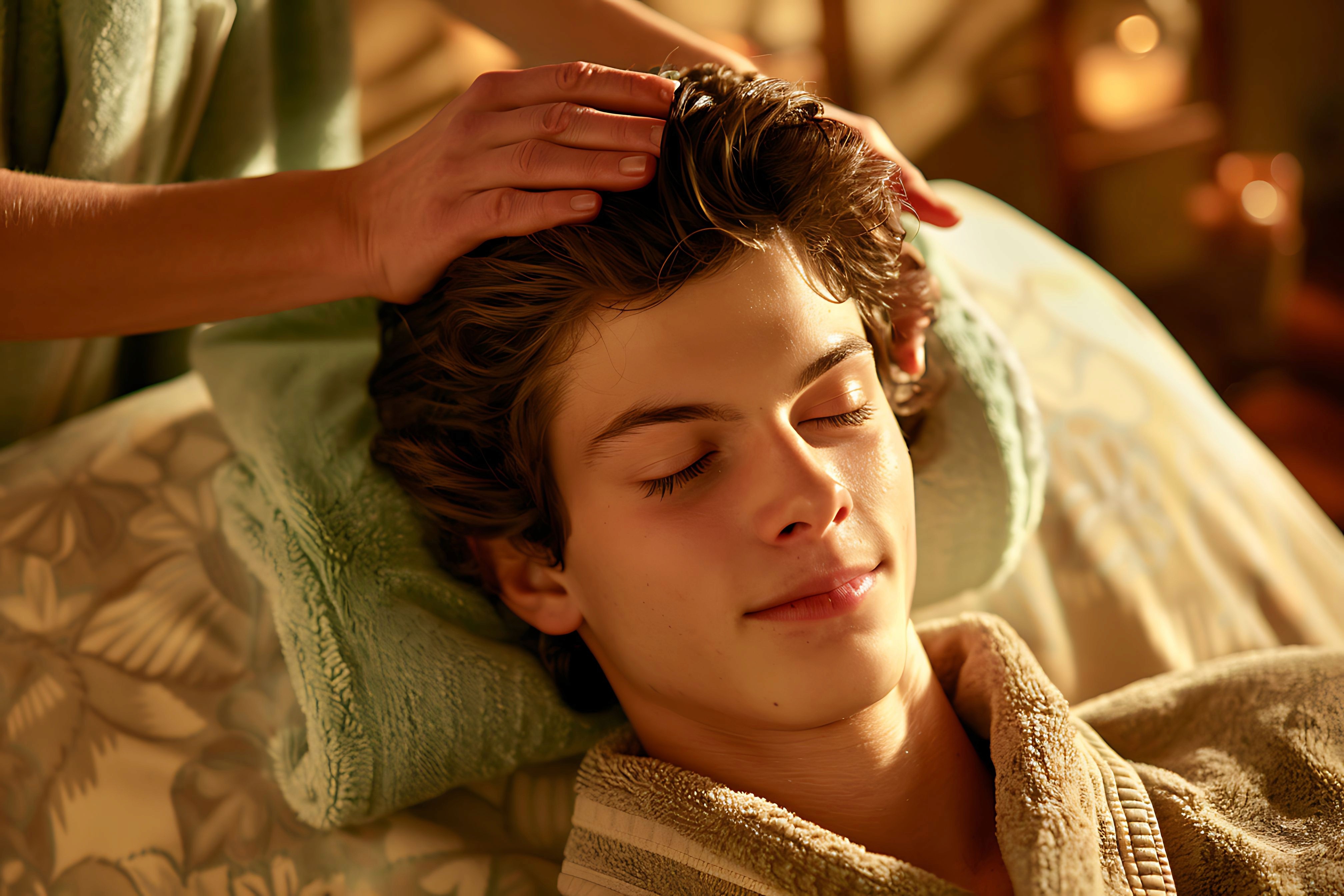 Boy Having Welness Therapy