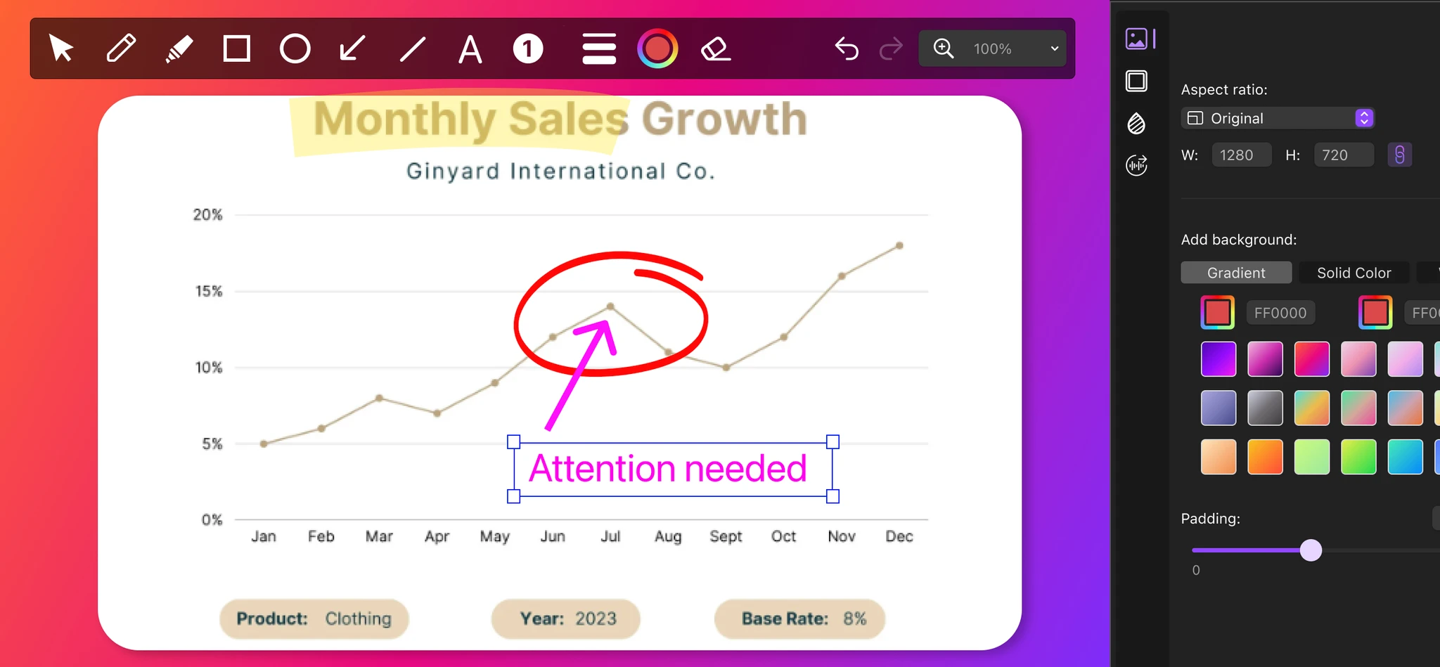 1001 record adds annotation and drawings to your screenshot