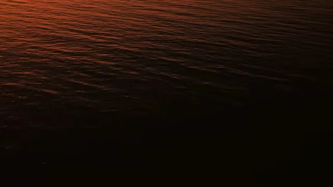 Sunset glowing over the ocean during golden hour