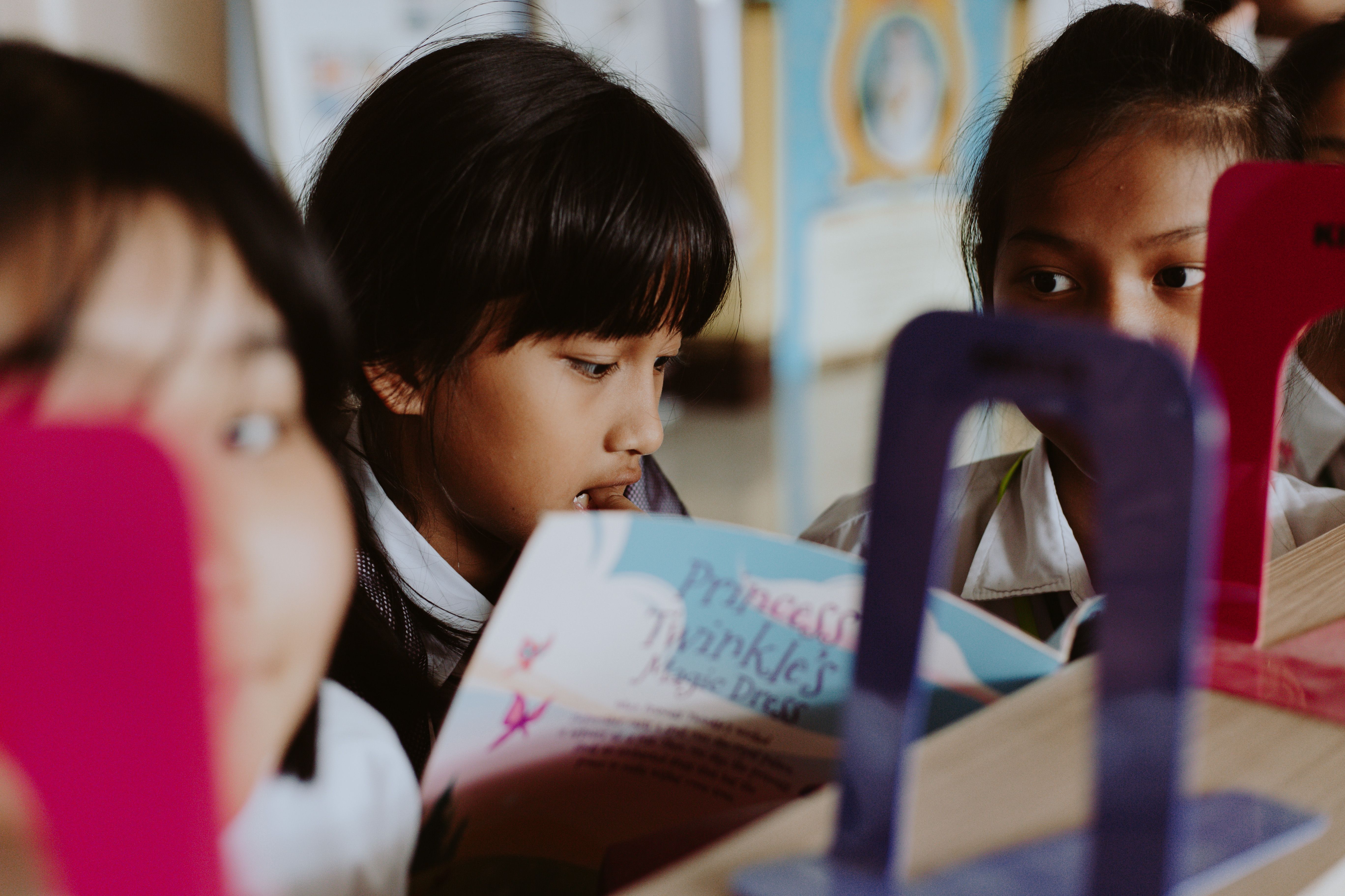children participate in classroom event
