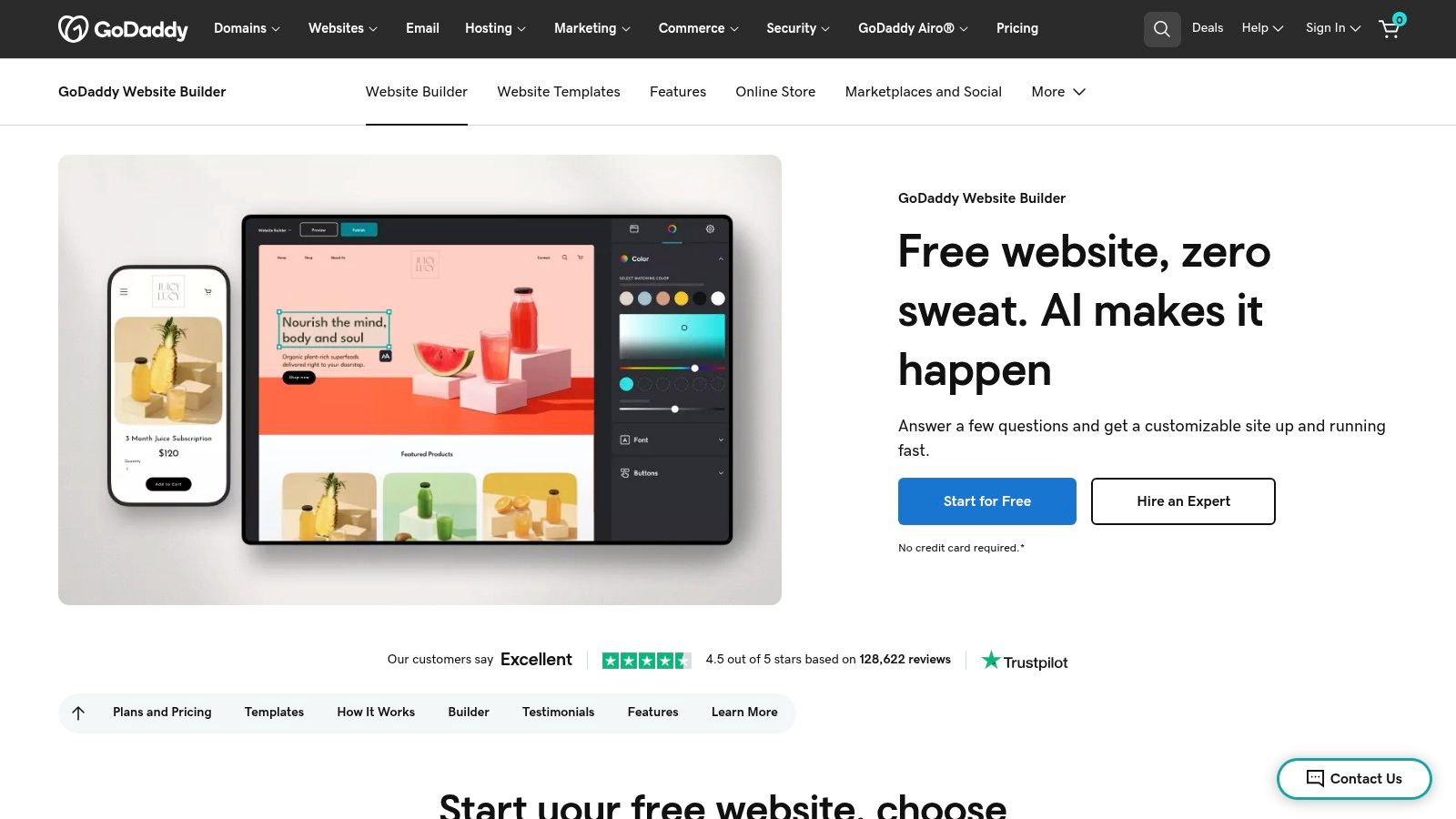 GoDaddy Website Builder