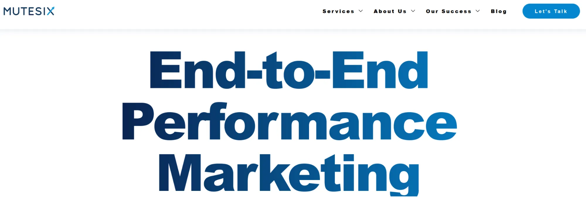 Performance Marketing Agency in the United States - Mutesix