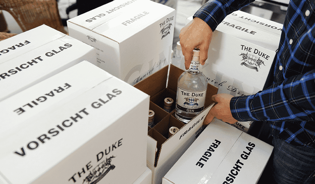 Sturdy packaging for fragile bottles to help avoid returns
