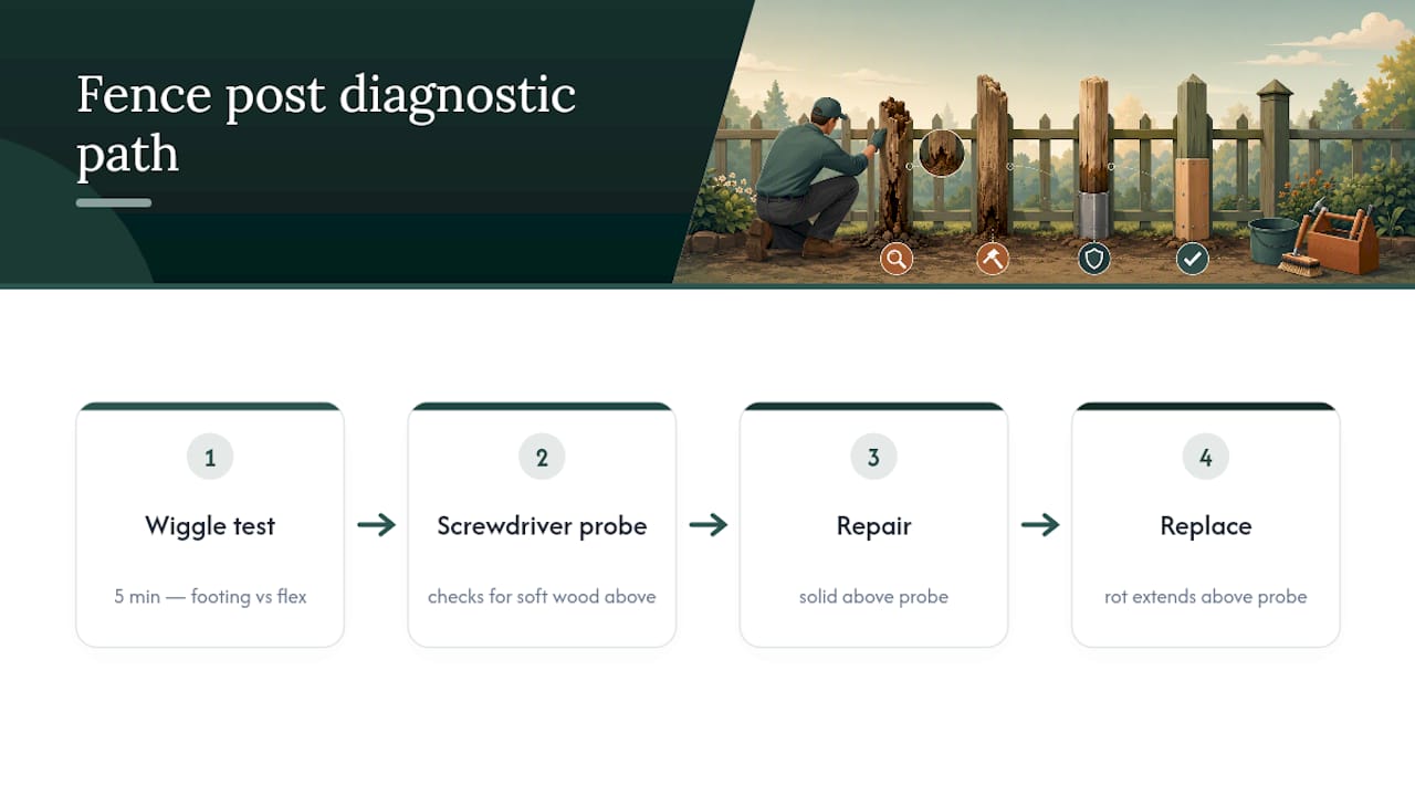 Fence post diagnosis decision path