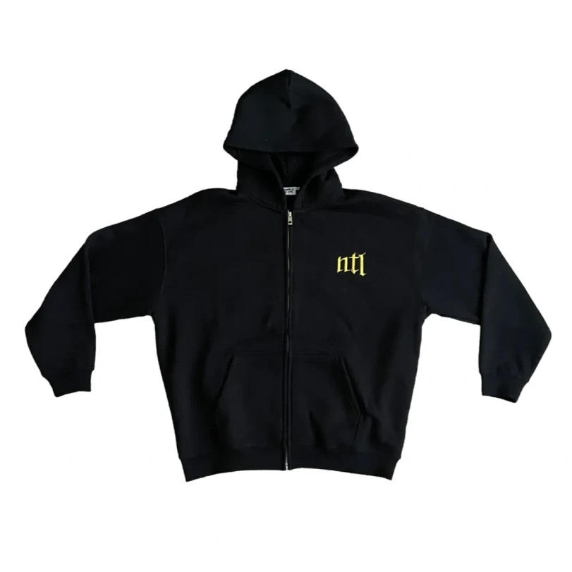 Zipped hoodie black NTL