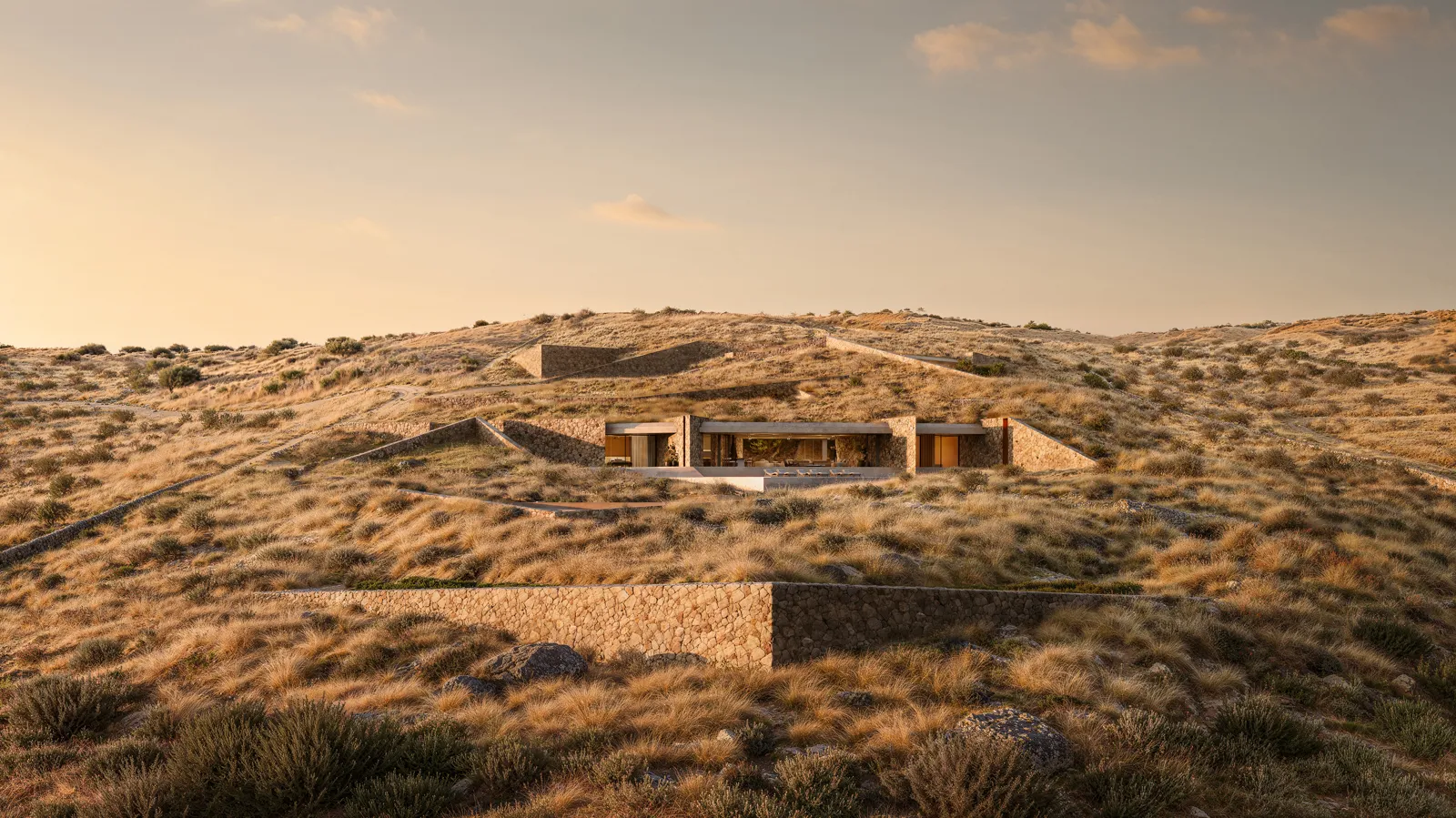Visualization of Villa Exomandria on Antiparos