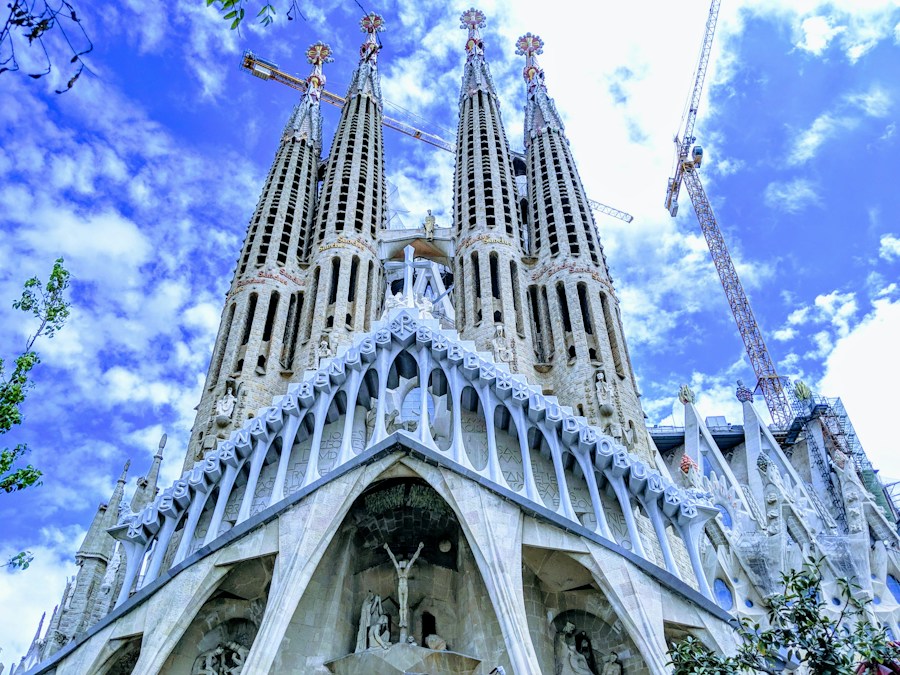 Sagrada Família towers in Barcelona