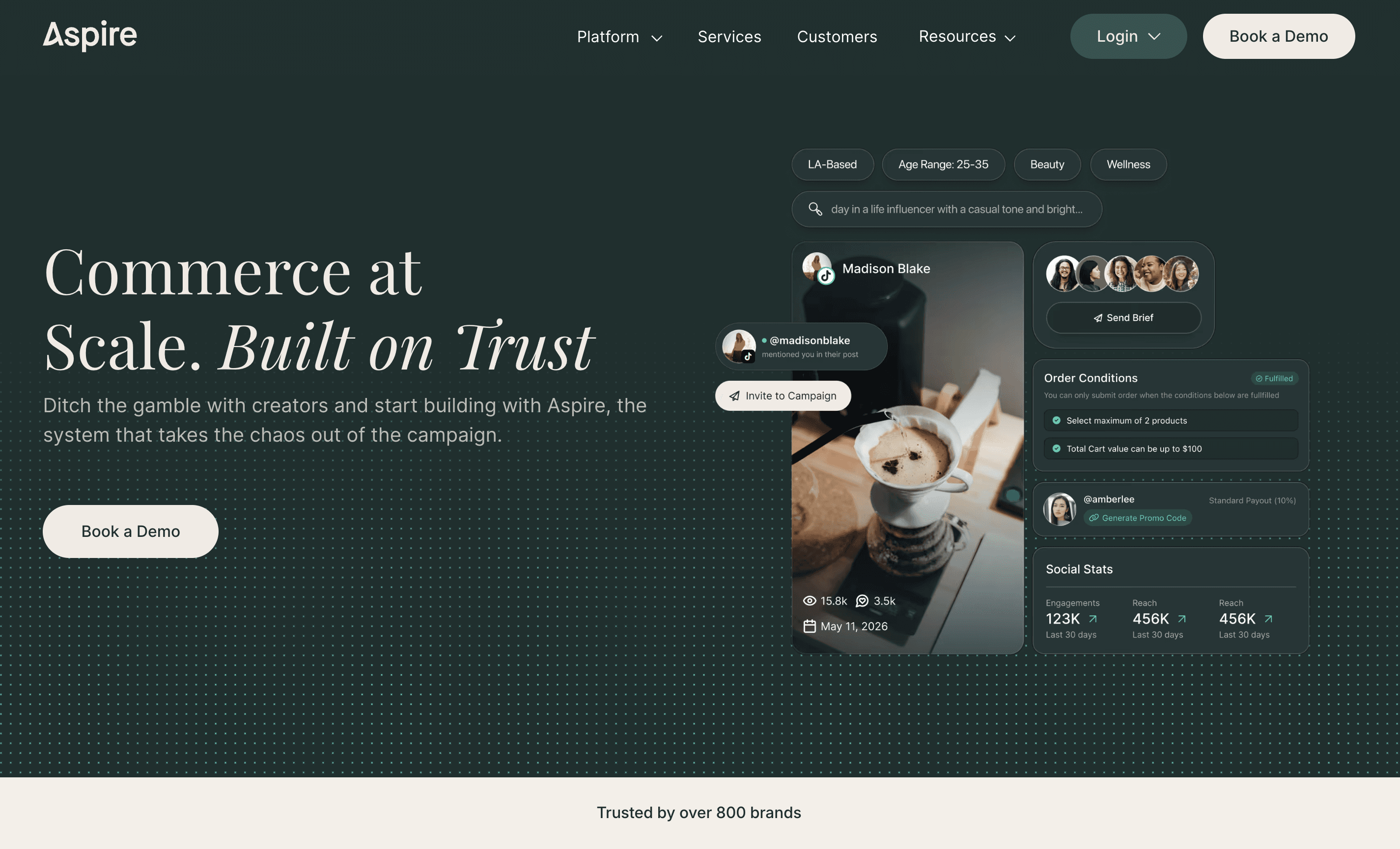 Aspire homepage