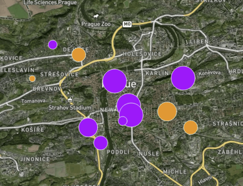 Visualization of Branch Network Analysis in Banking