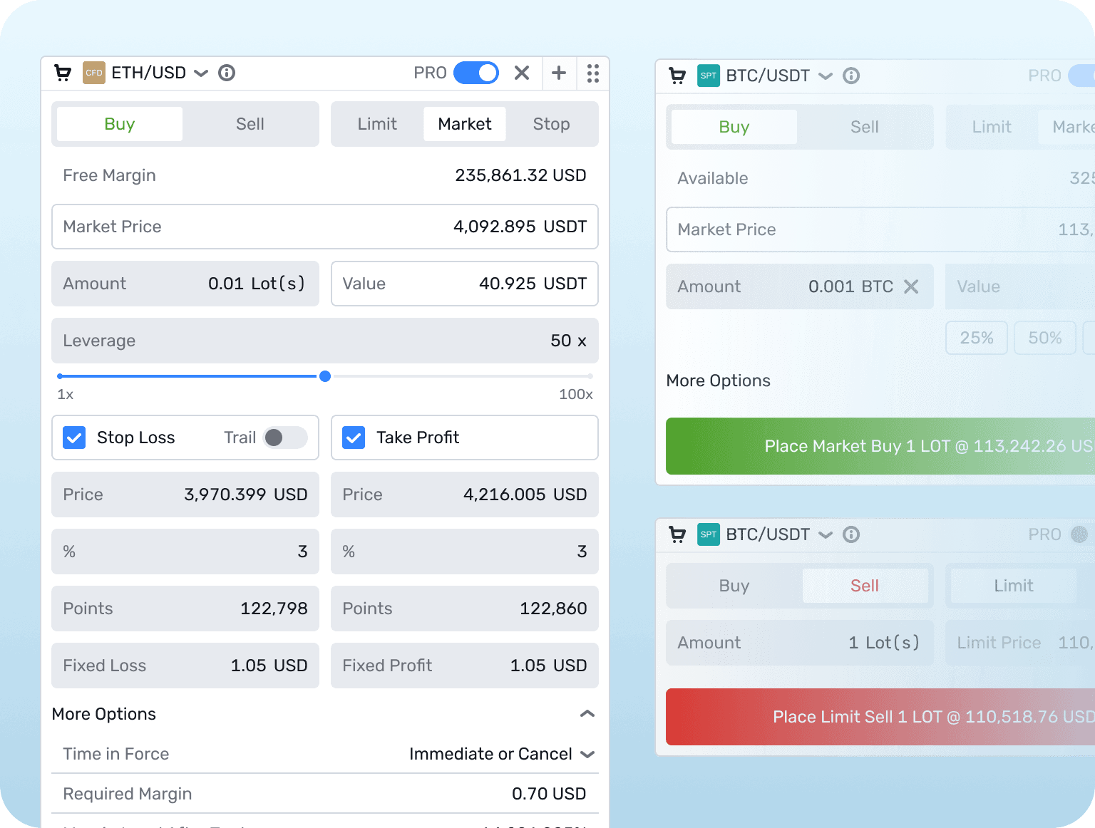 Advanced Widget Modes
