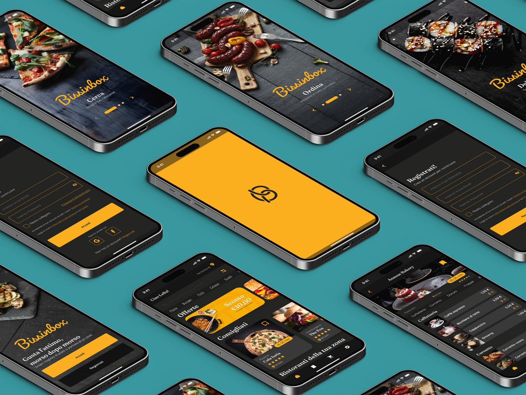 Mockup Bissinbox app