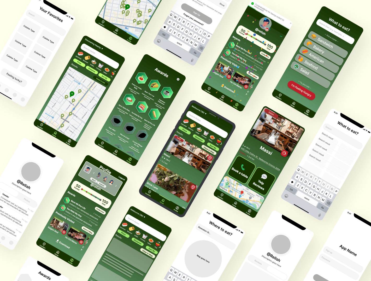 Project showcase mobile mockup