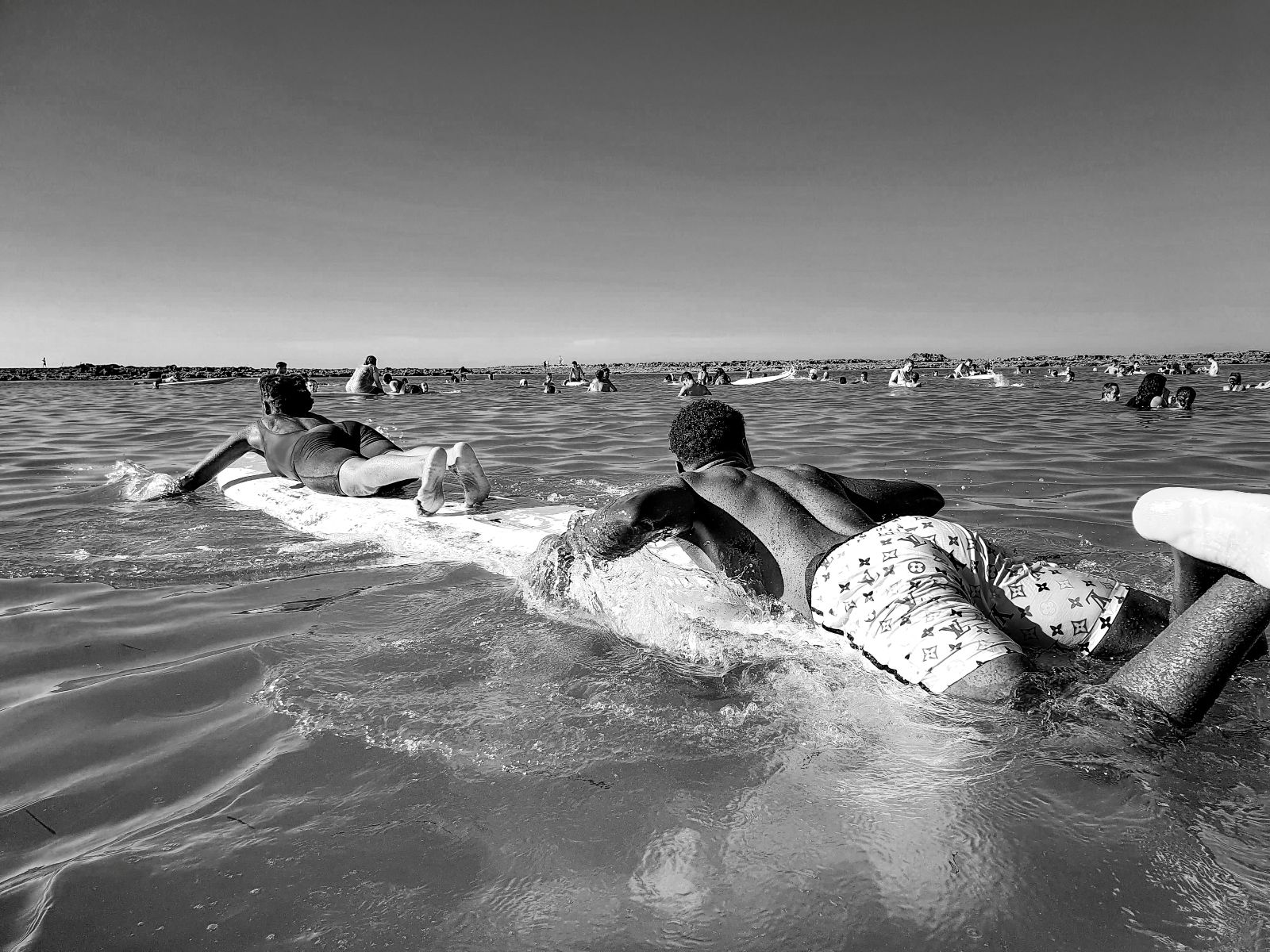 Samuel G. Sumo on the beach