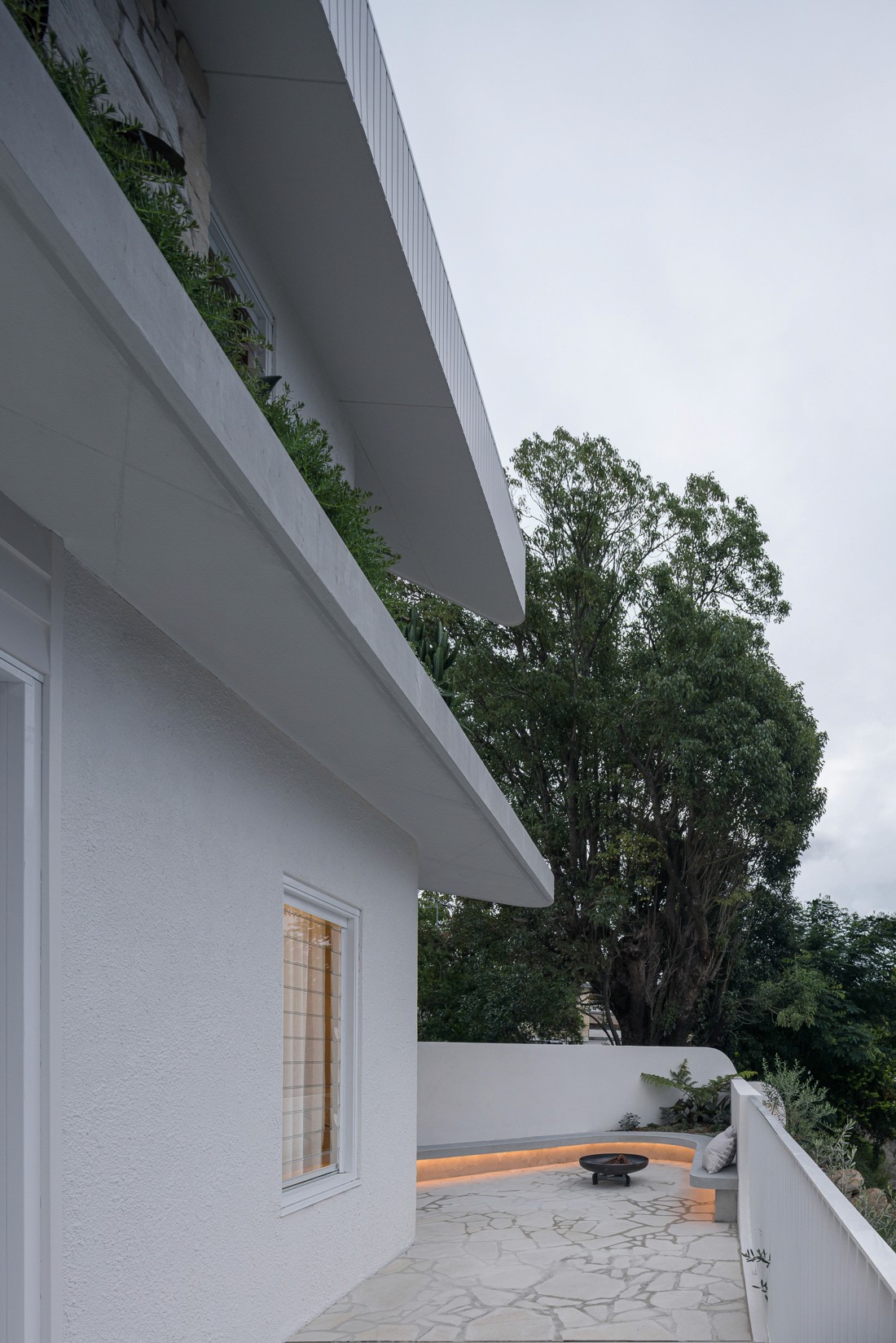 Front facade of Jacaranda House in. Brisbane