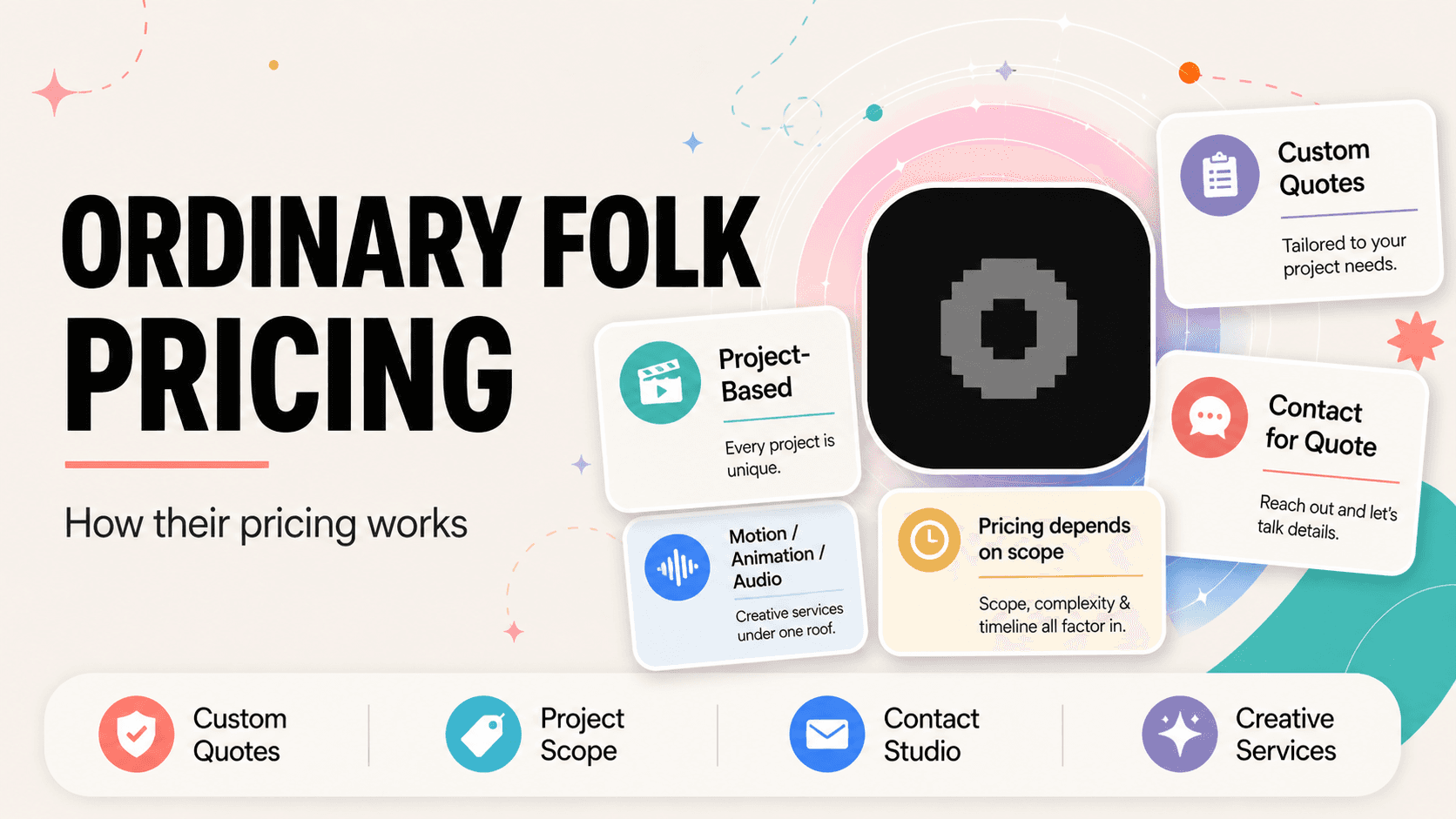 Ordinary Folk pricing and services breakdown