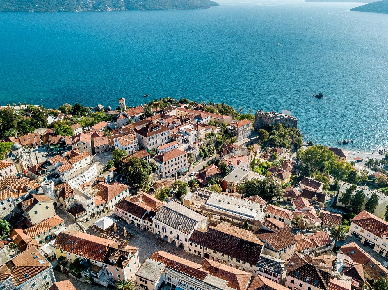 Herceg Novi aerial view