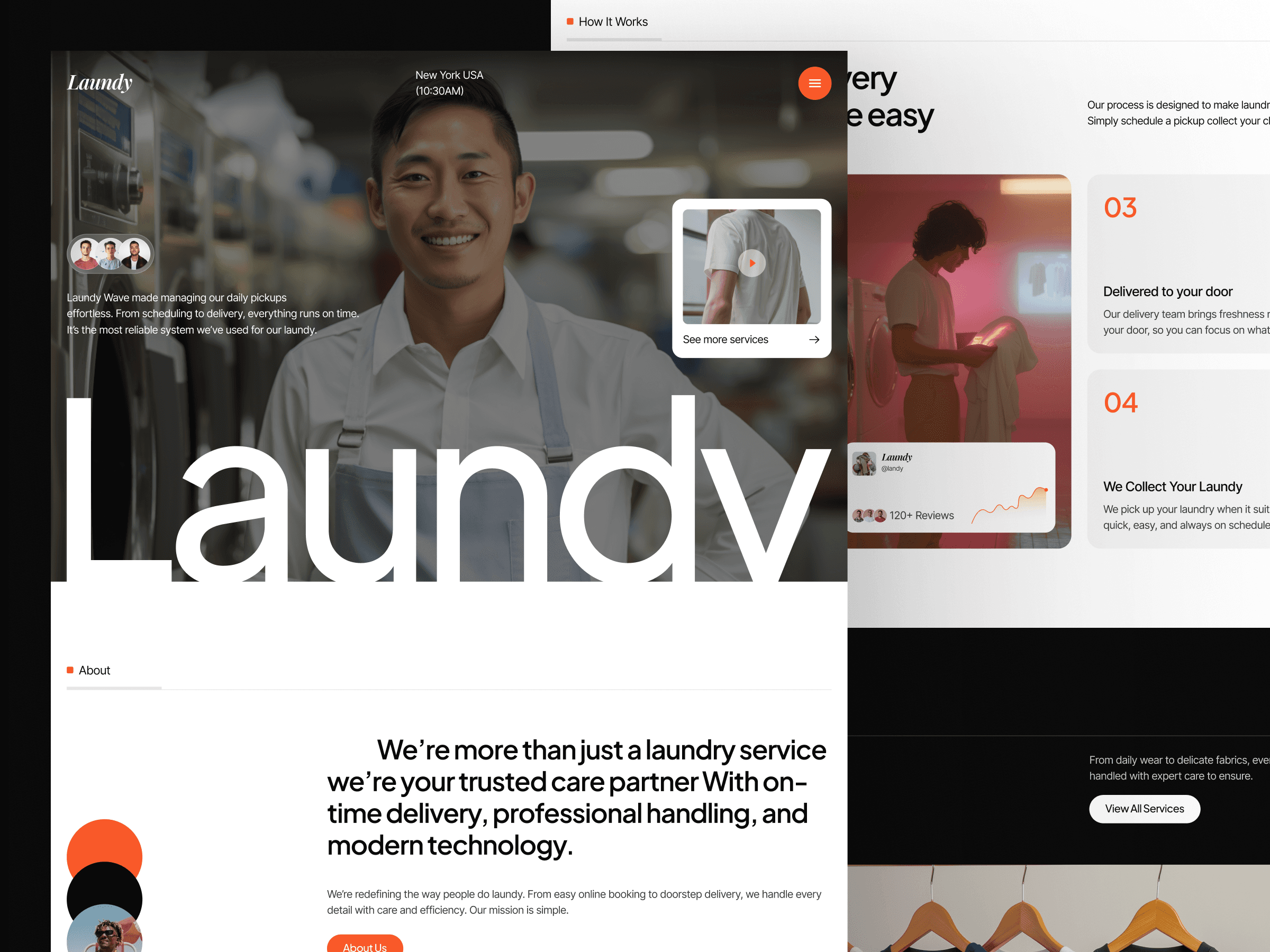 framer laundry & dry cleaning template
