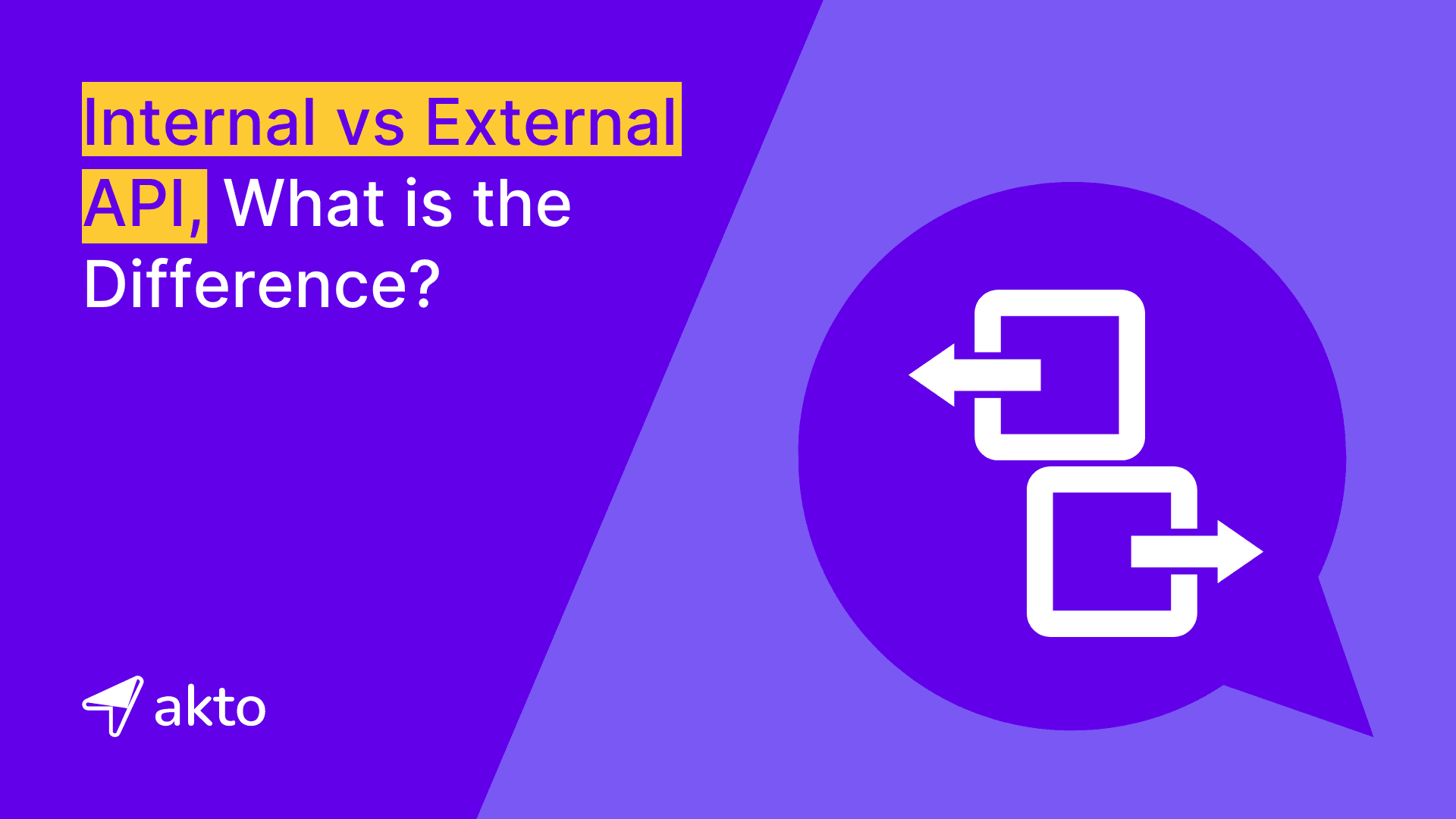 Internal vs External API