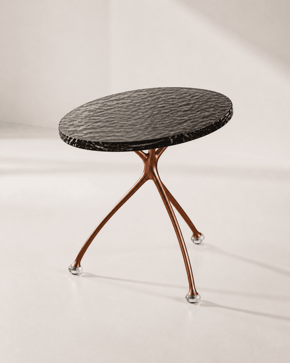 Alternative elevated view of Tide Side Table against a clean white background