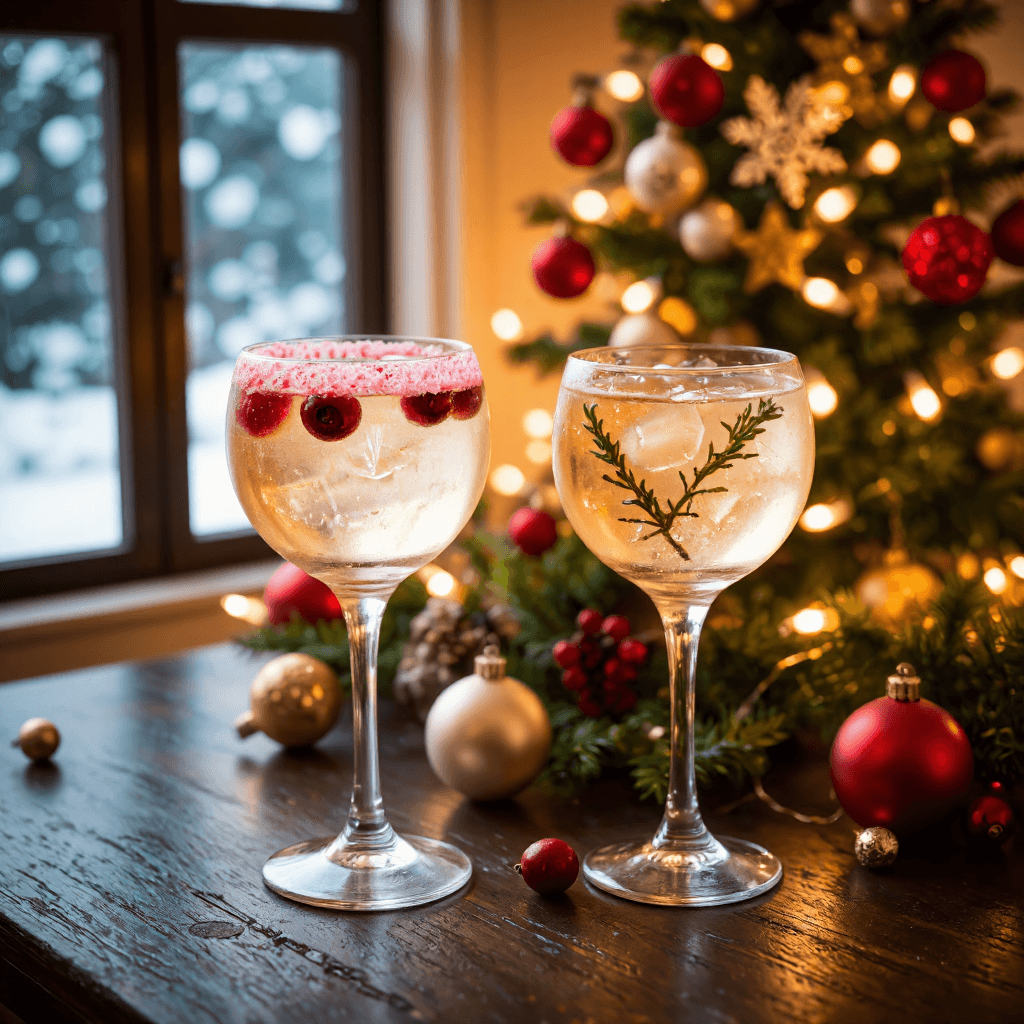 product photography of two glasses of cocktail with garnishes