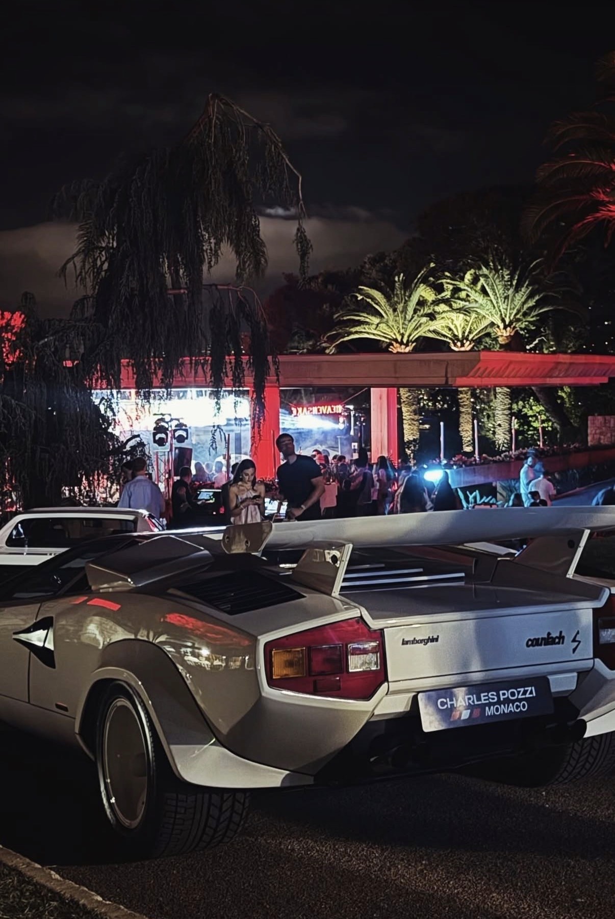 Une Lamborghini lors d’une soirée privée pendant le Grand Prix de Monaco