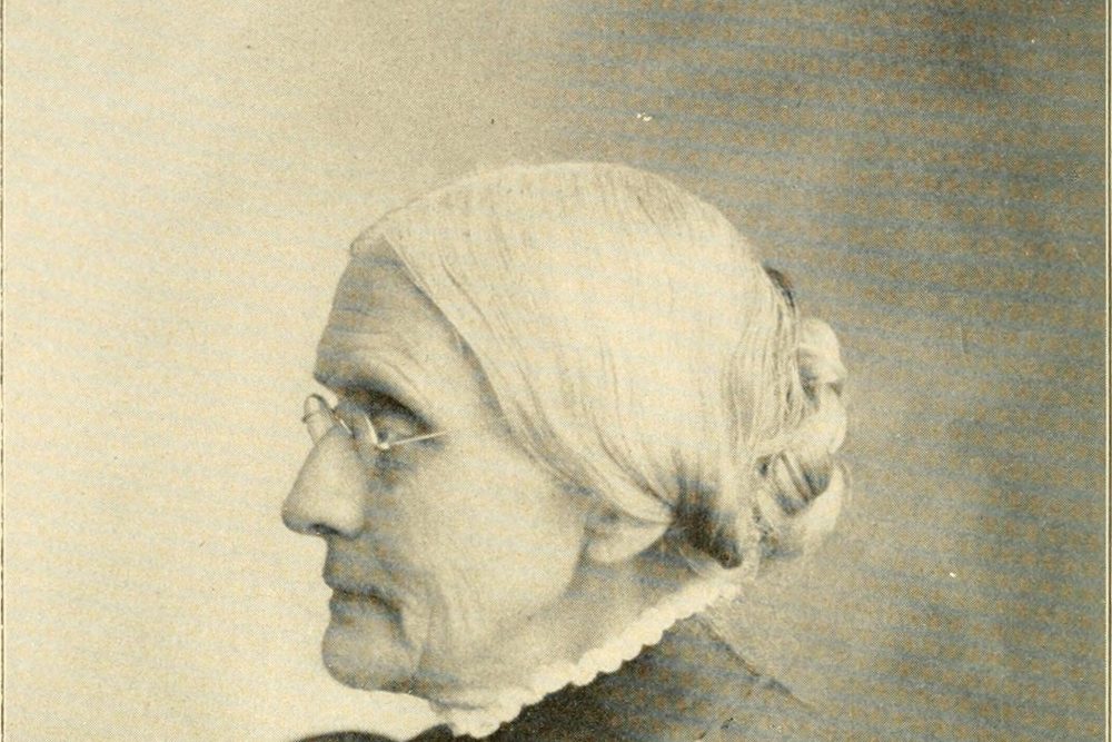 Portrait of Susan B Anthony, around 1898
