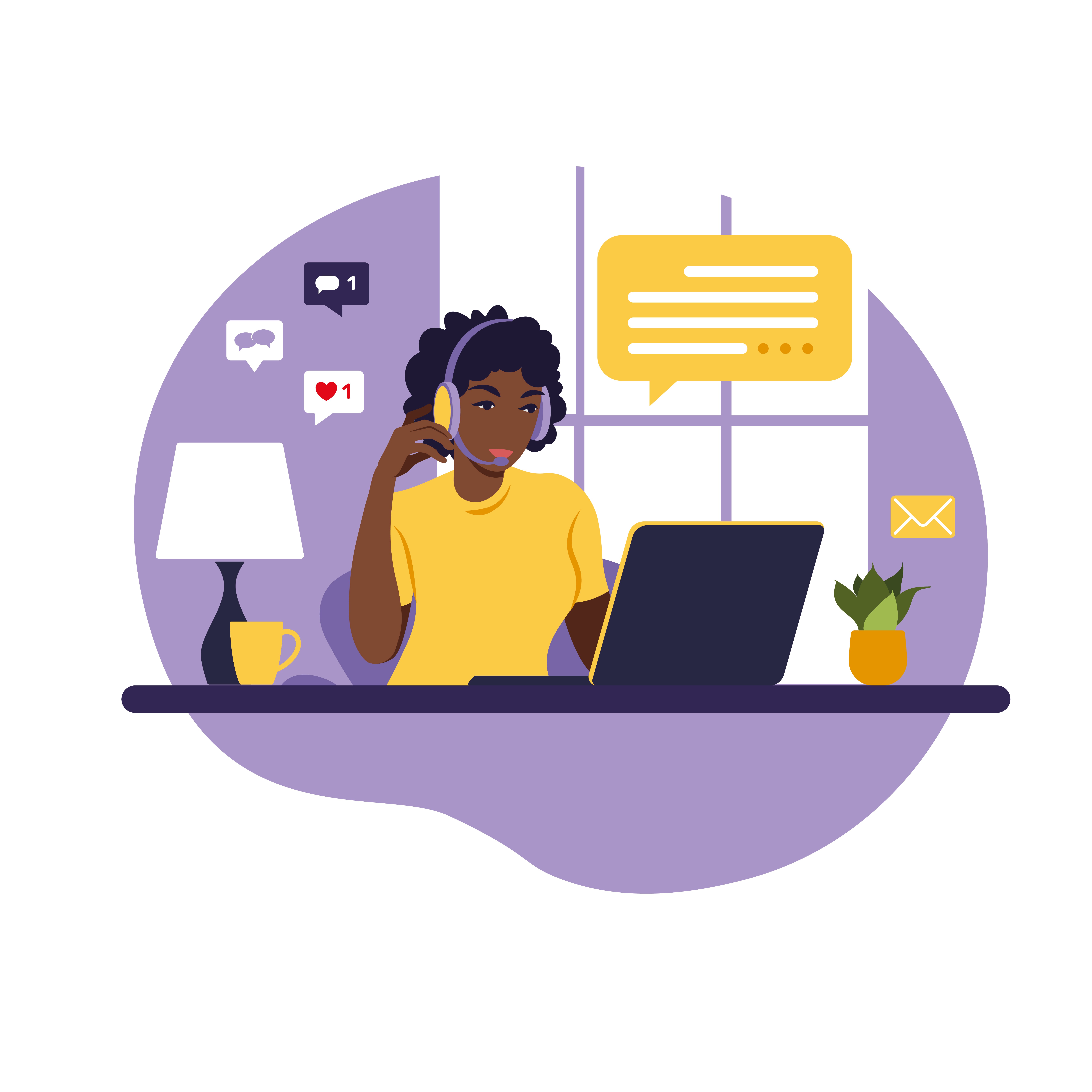 Person using a laptop to show the system is remote work ready.