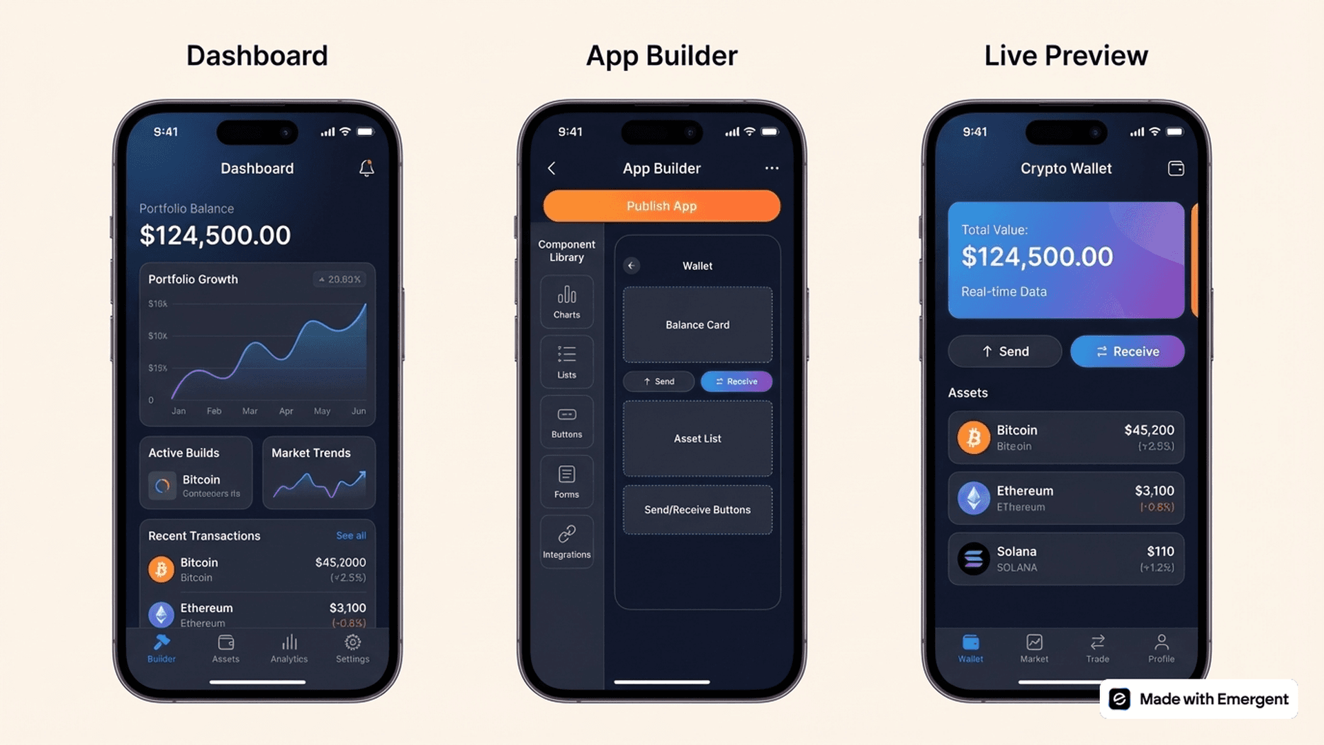 Cryptocurrency App Made With Emergent