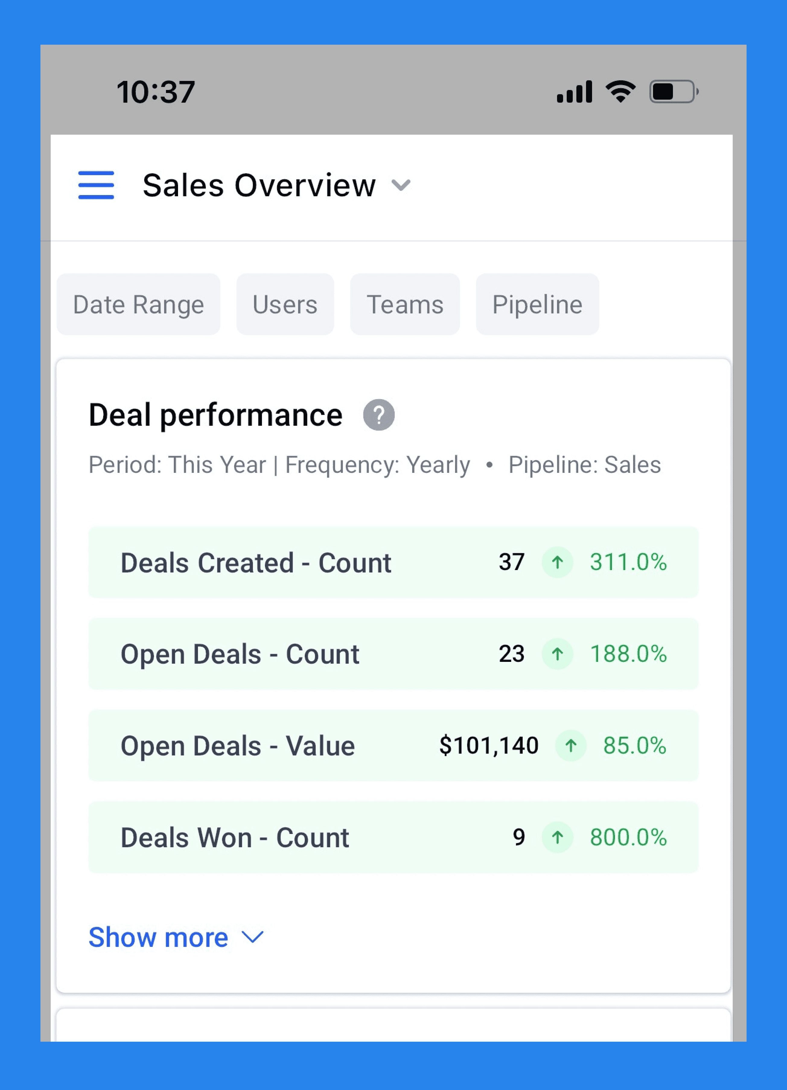 Salesmate’s Key Features: Mobile CRM App