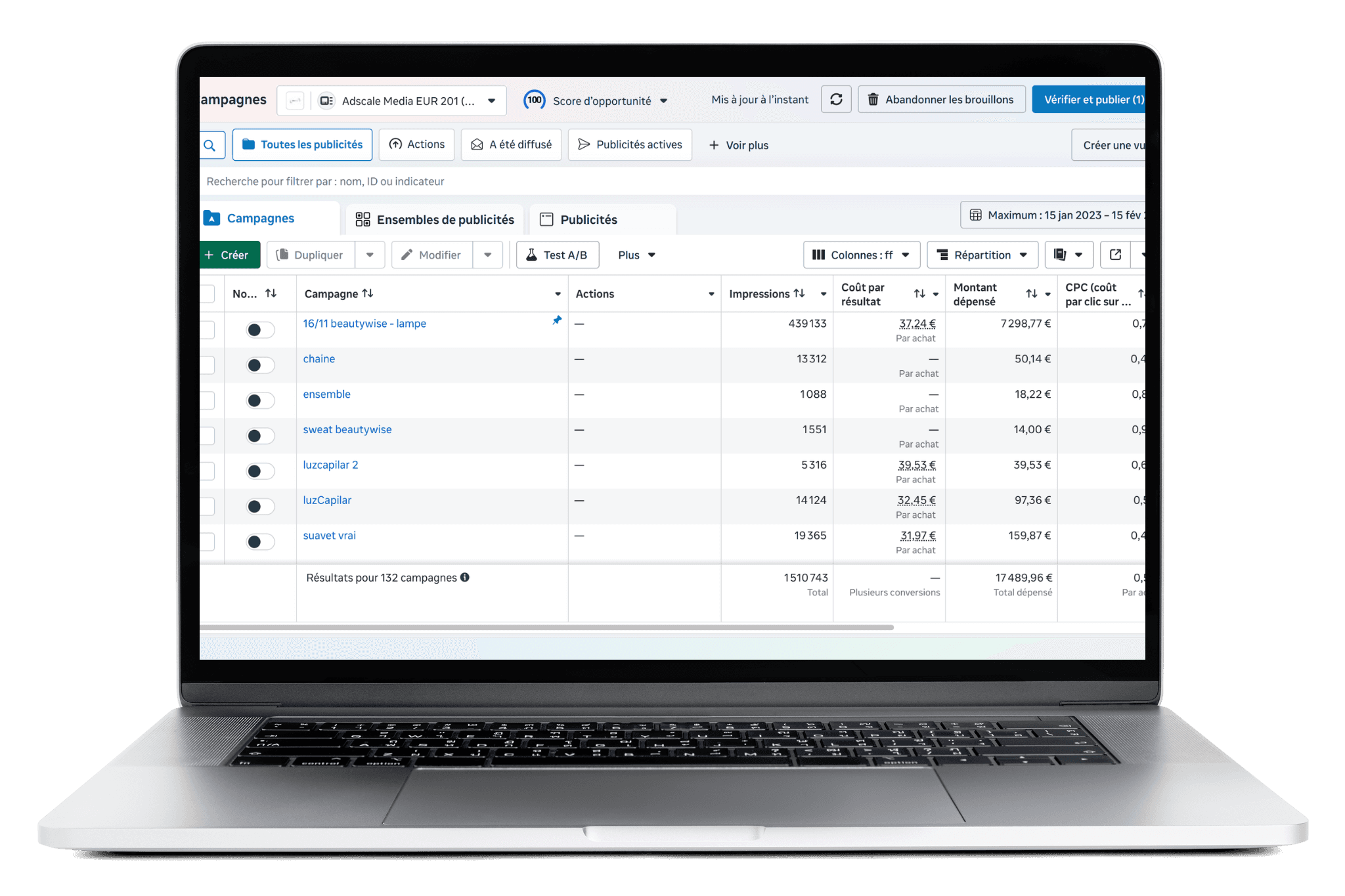 An image of Freelio's project ui