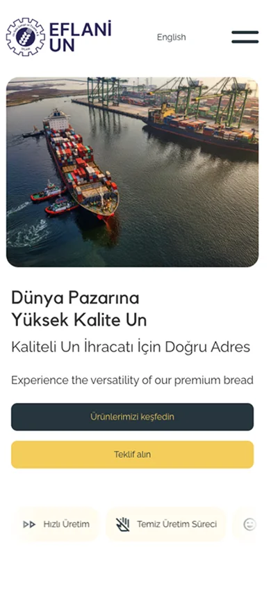 Mobile website mockup export