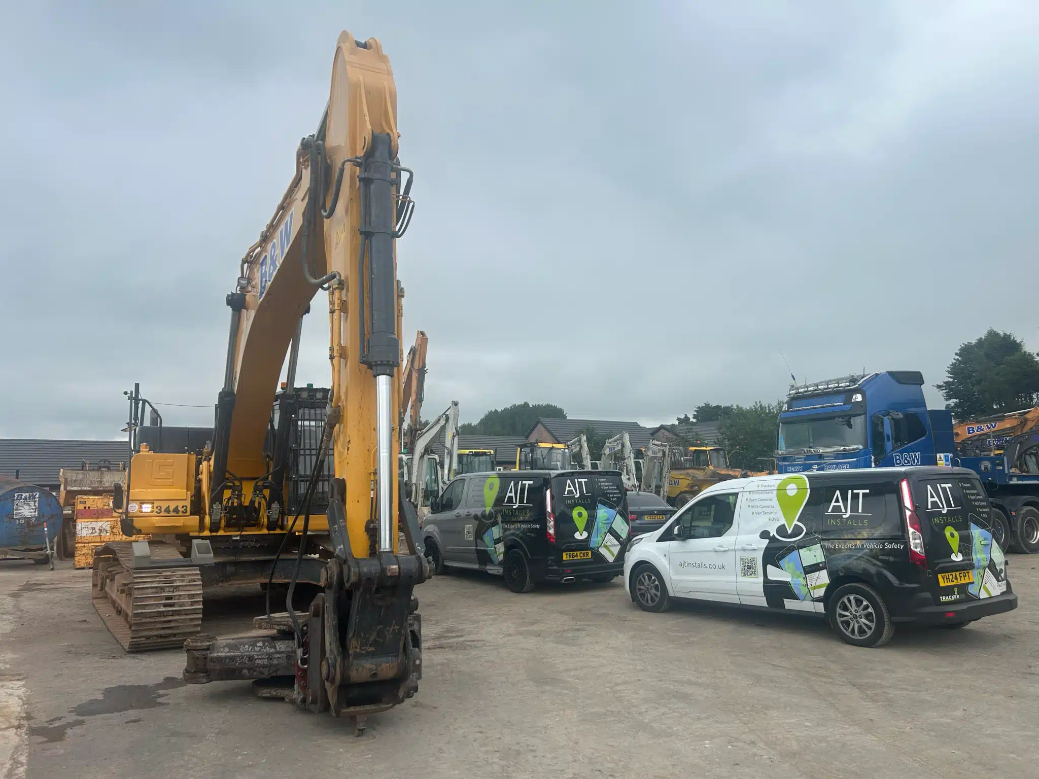 Plant and construction equipment on site