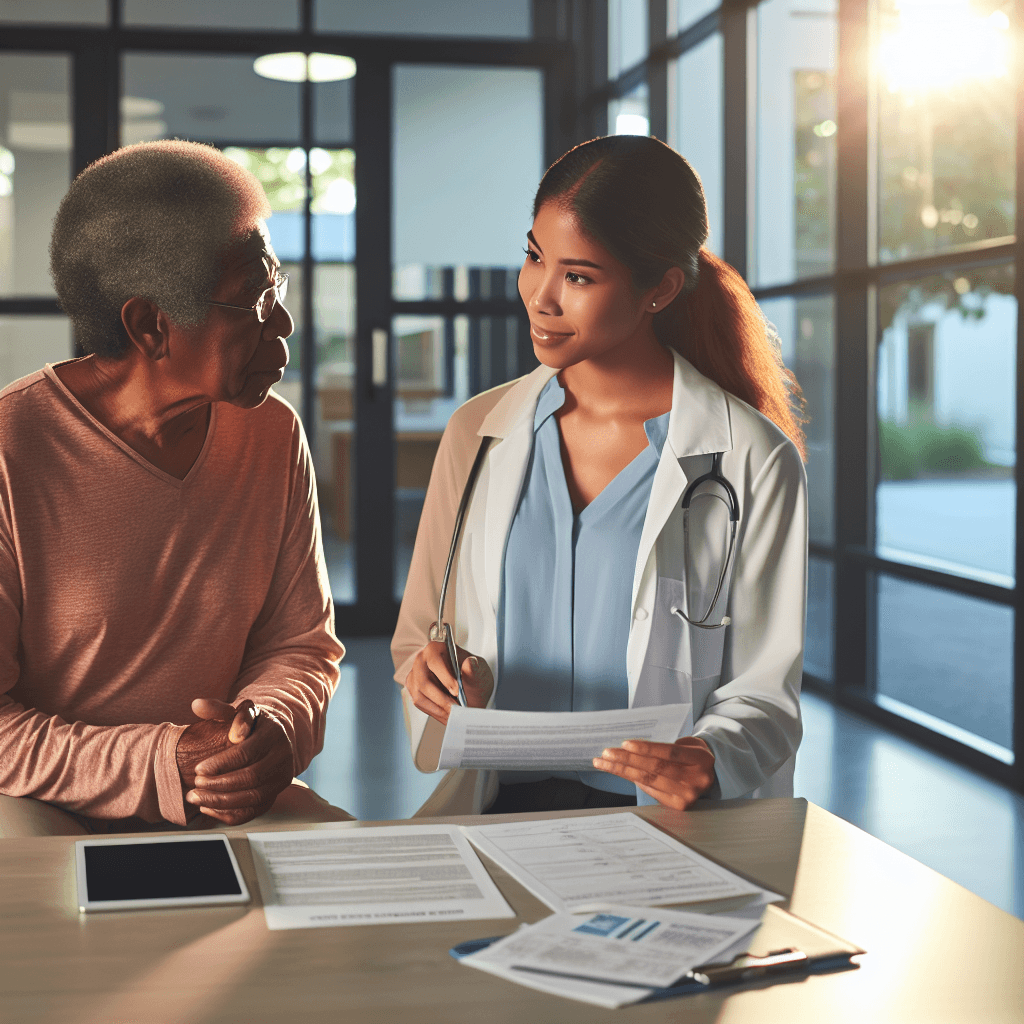 Doctor discussing health of a Patient