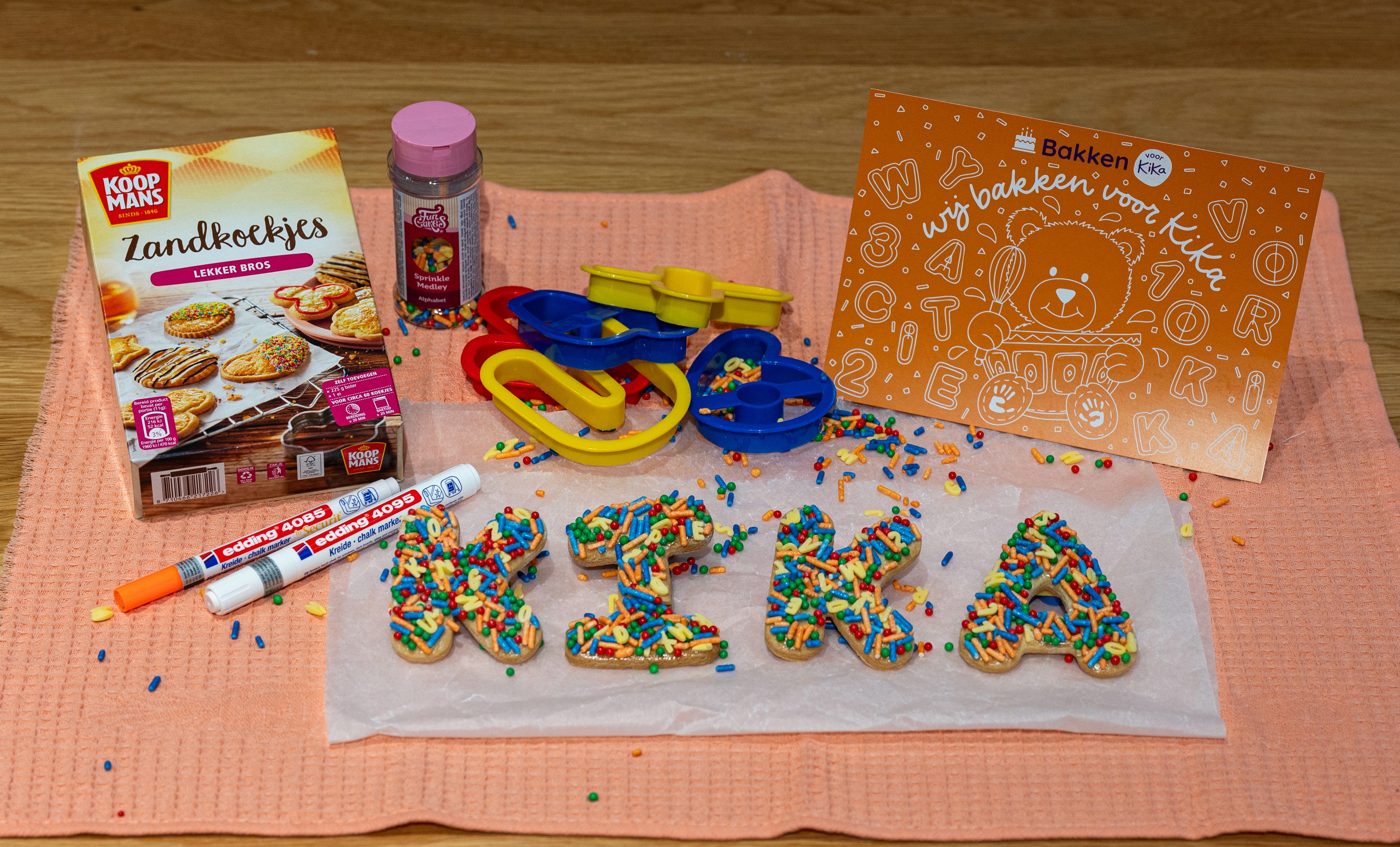 Aan de slag met koekjes bakken.