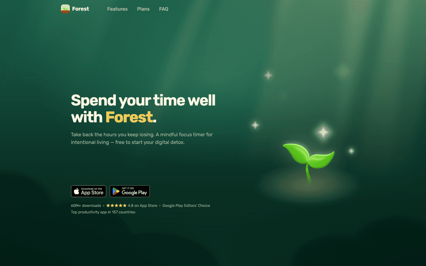 Forest app screenshot