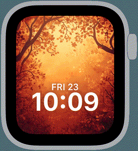 Autumn Gradients Apple Watch face with smooth warm fall colour blends
