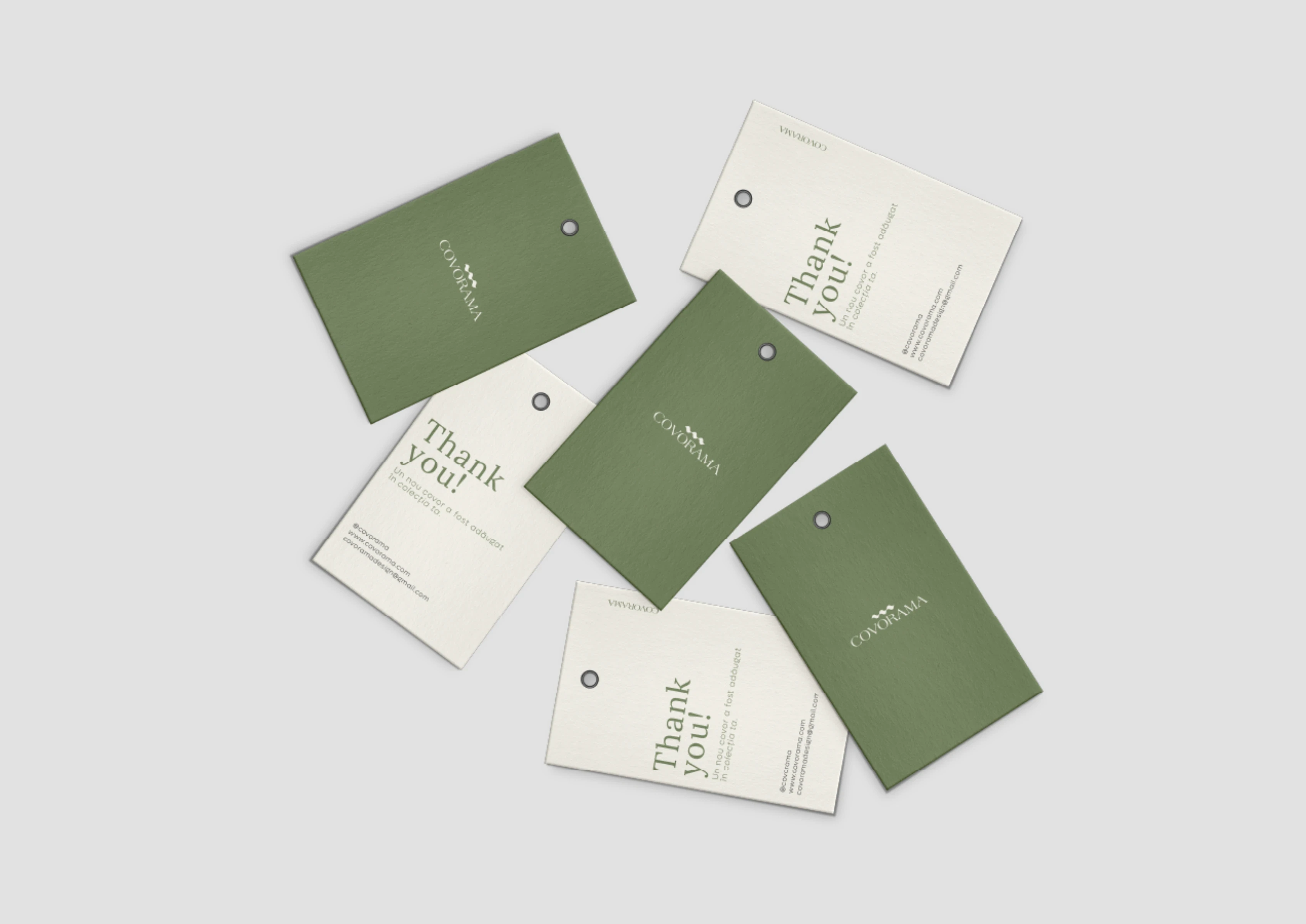 Carduri de mulțumire pentru Brandul Covorama